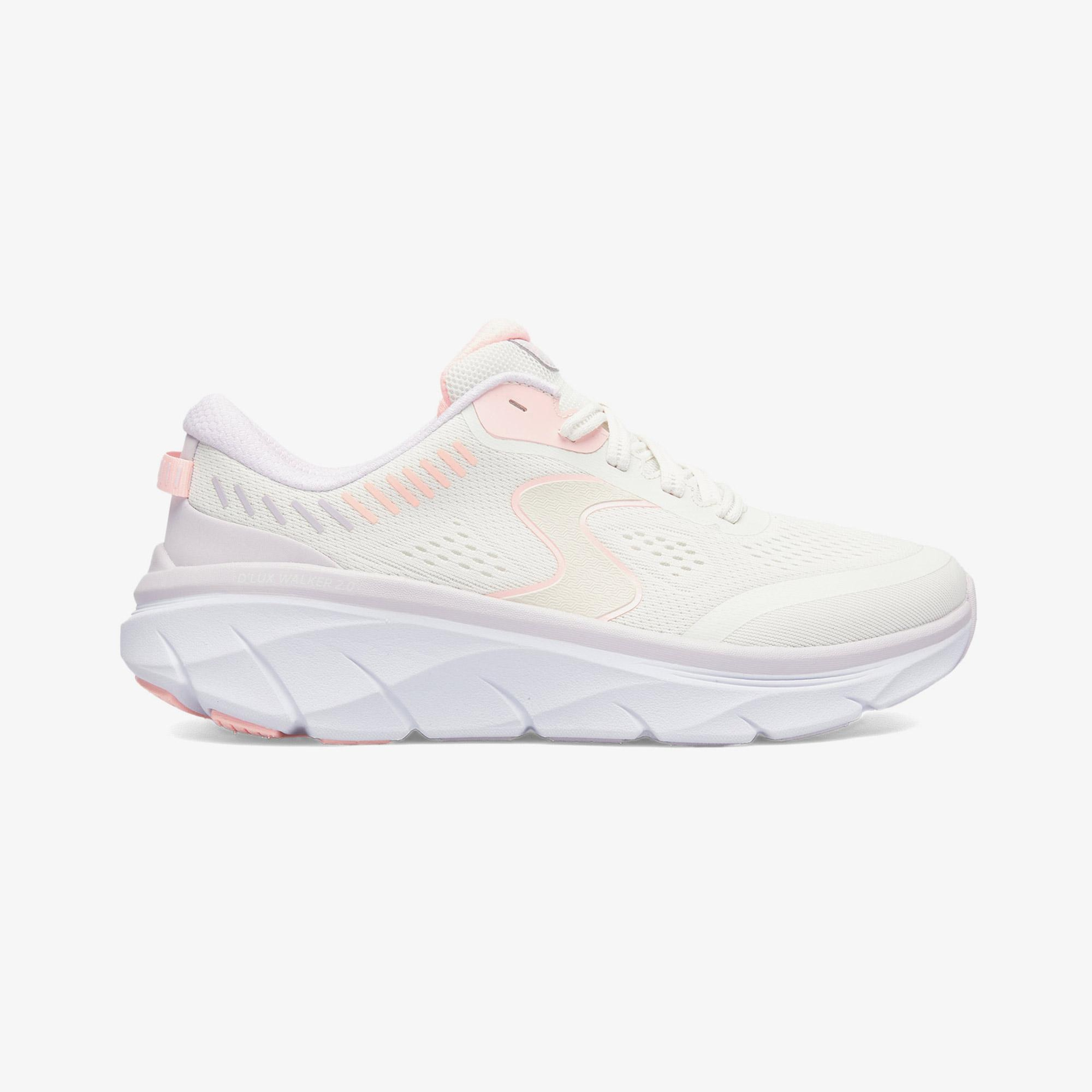 Skechers D'Lux Walker Pace Kadın Beyaz Spor Ayakkabı