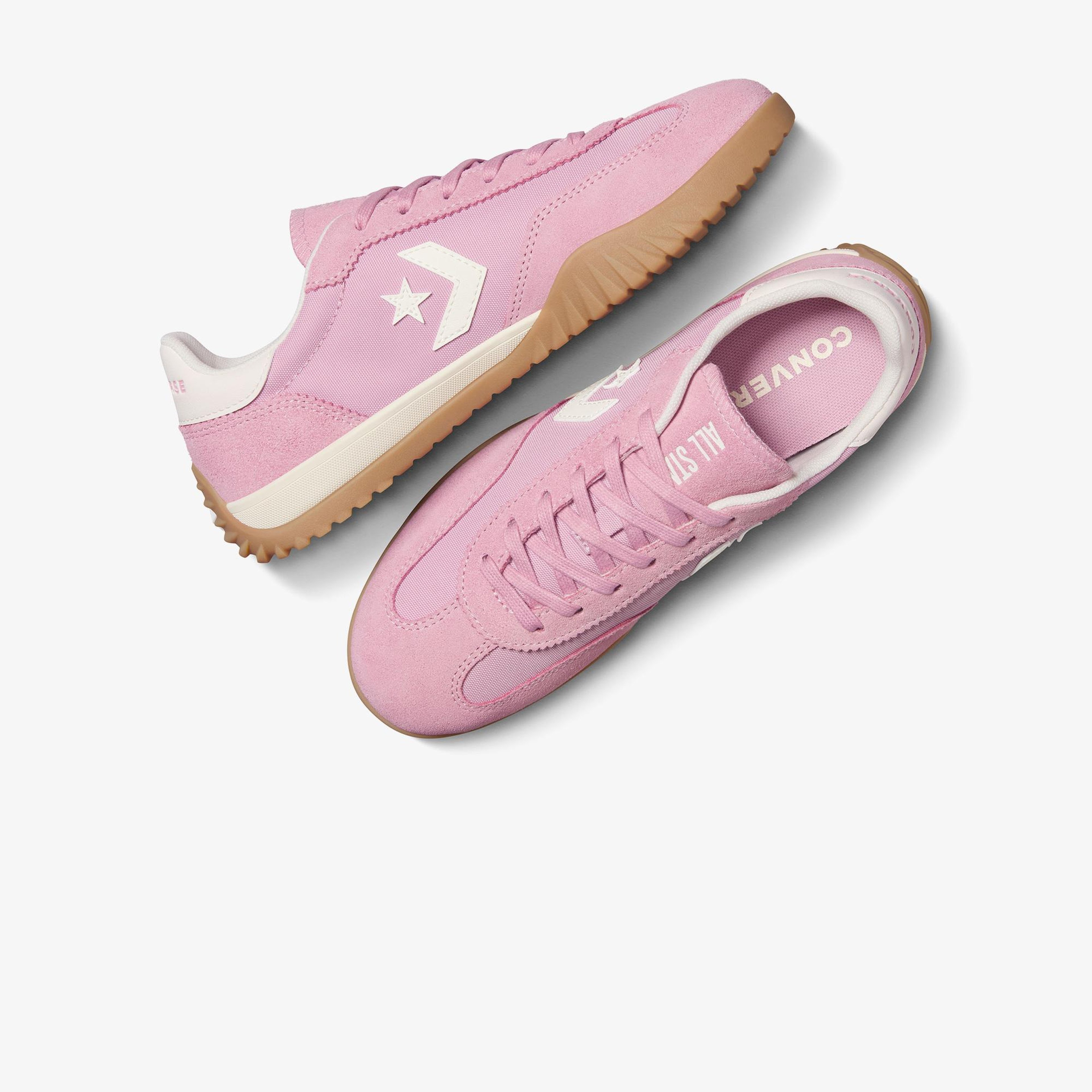 Converse Run Star Trainer Unisex Pembe Süet Deri Sneaker
