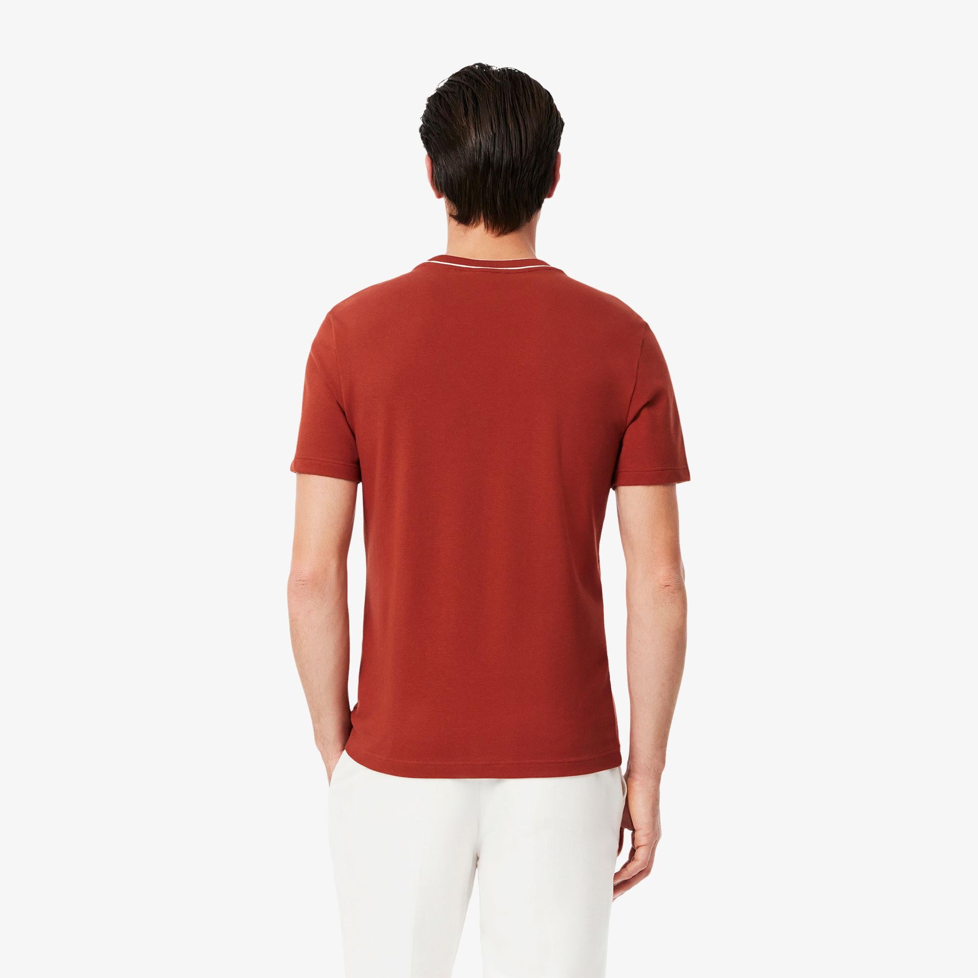 Erkek Regular Fit Bisiklet Yaka Kırmızı T-Shirt