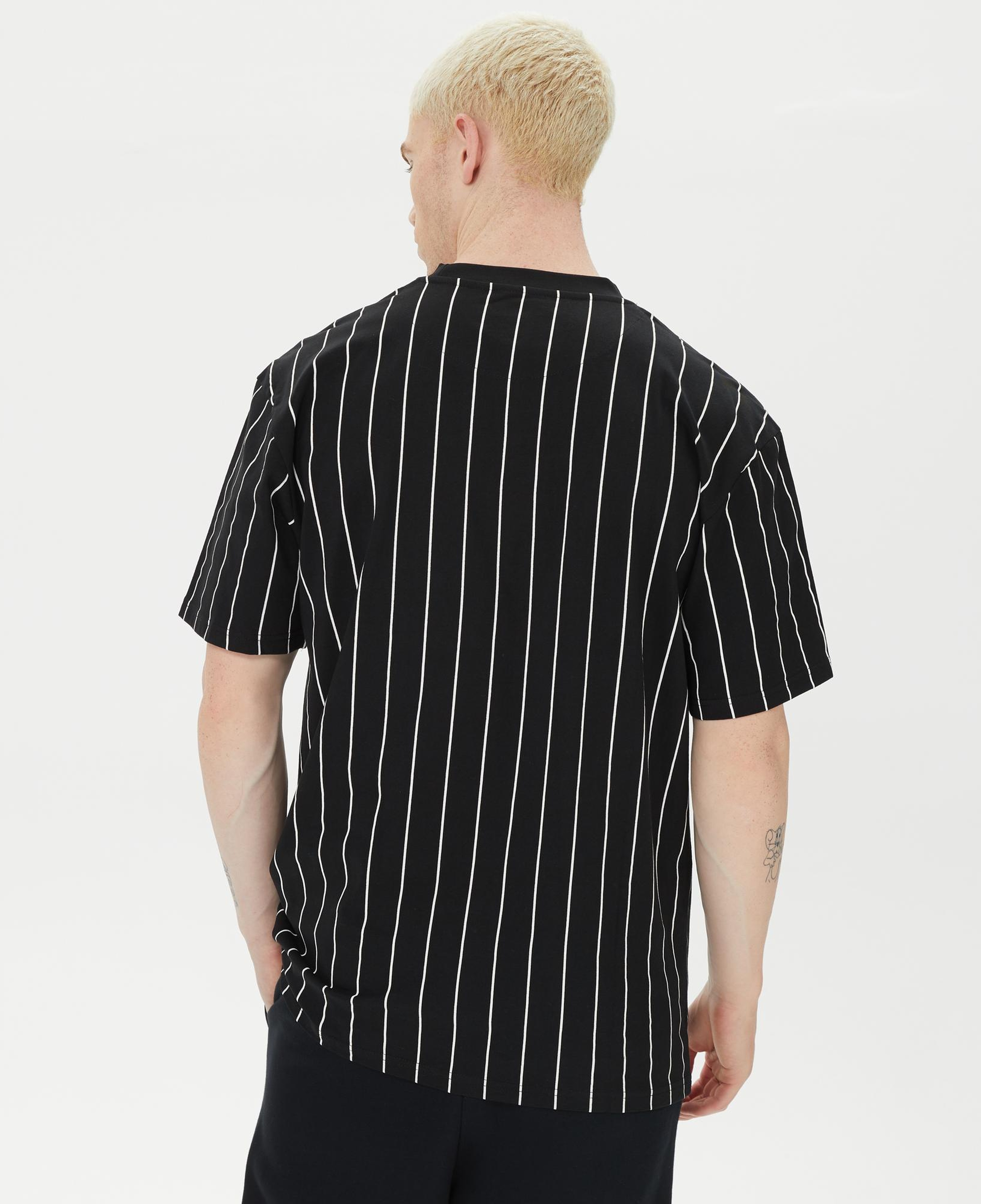 Karl Kani Small PinStripe Erkek Siyah T-Shirt