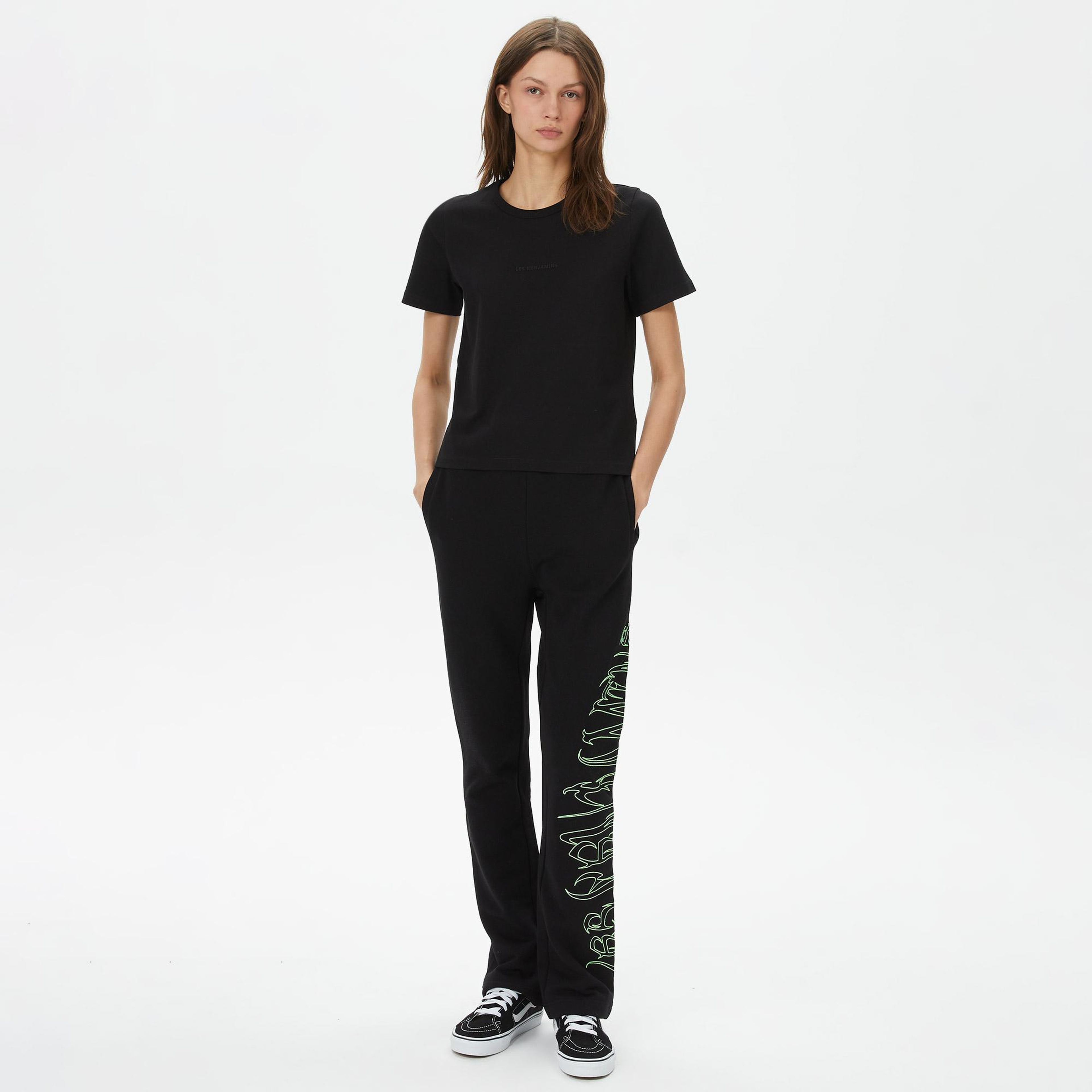 Les Benjamins Regular 401 Kadın Siyah T-Shirt