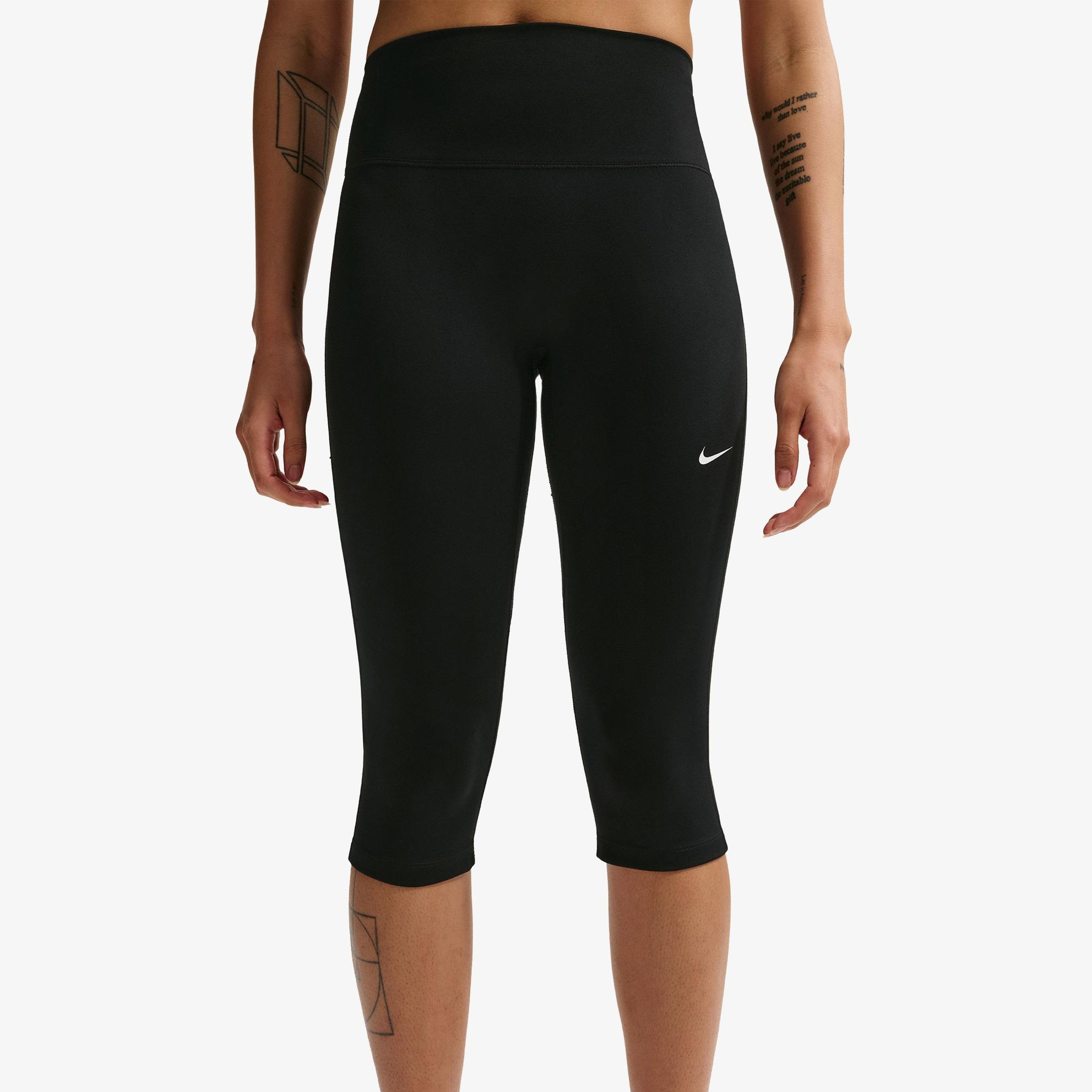 Nike Dri-Fit One Yüksek Belli Kadın Siyah Tayt
