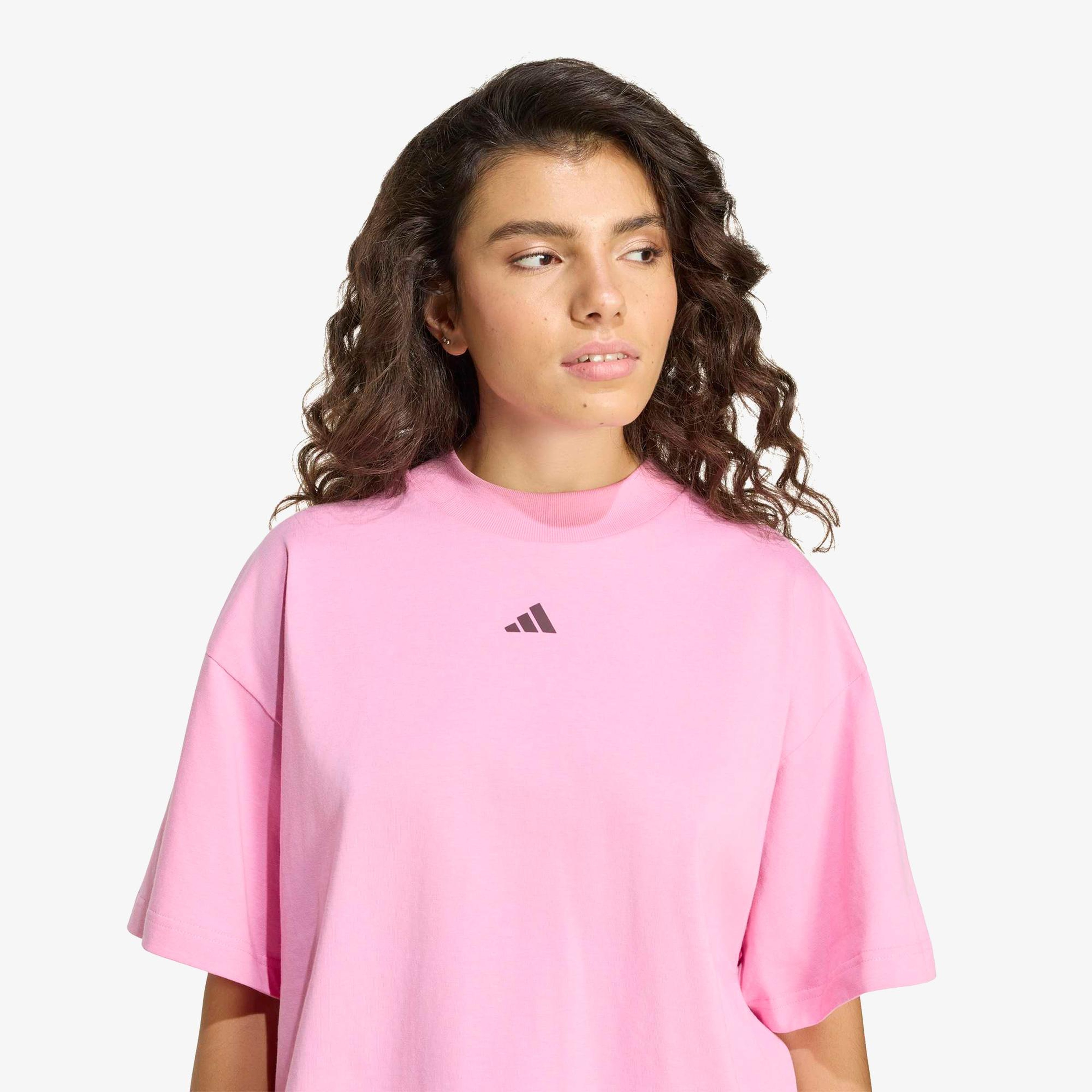 adidas 3Ss Gfx Tee2 Kadın Pembe T-Shirt