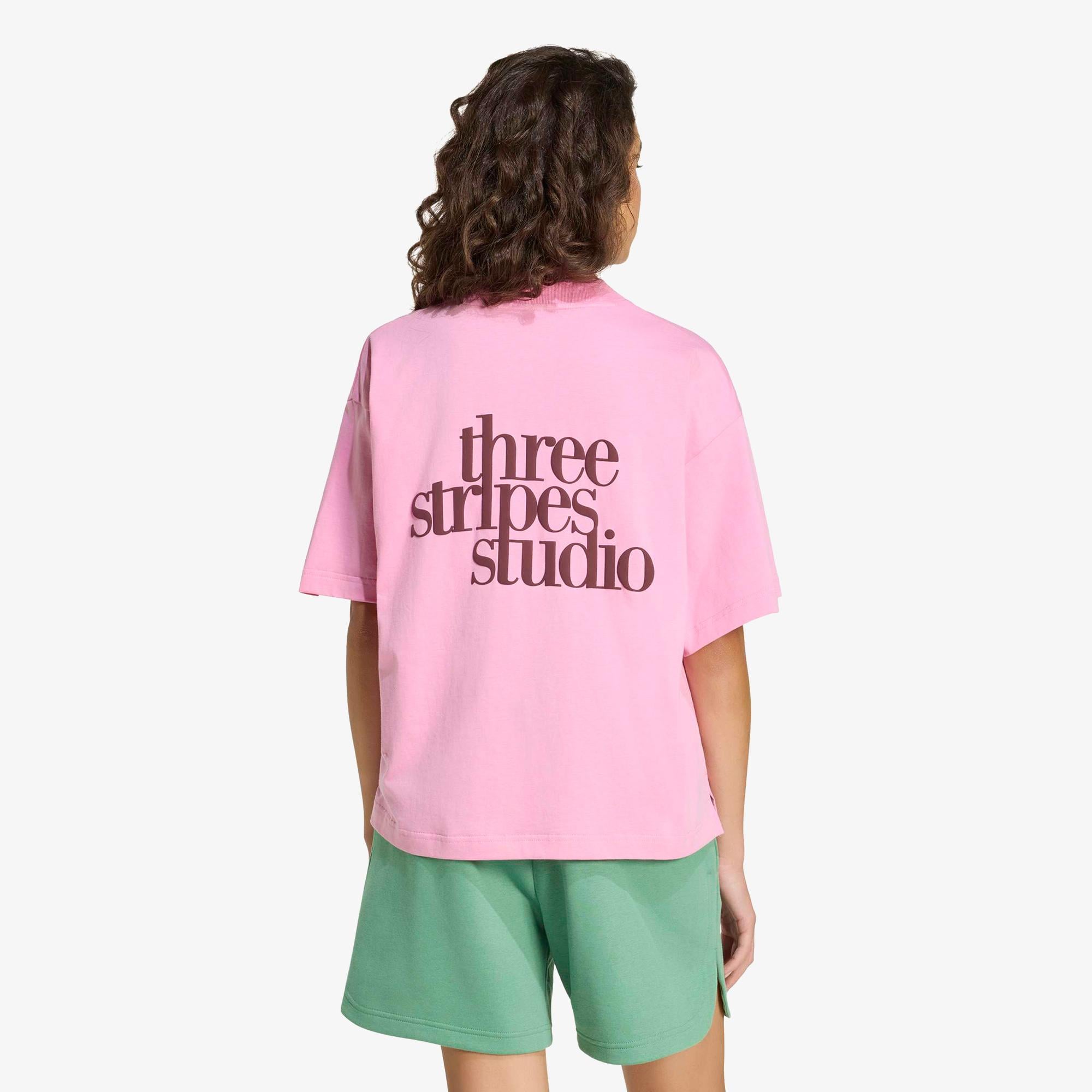 adidas 3Ss Gfx Tee2 Kadın Pembe T-Shirt