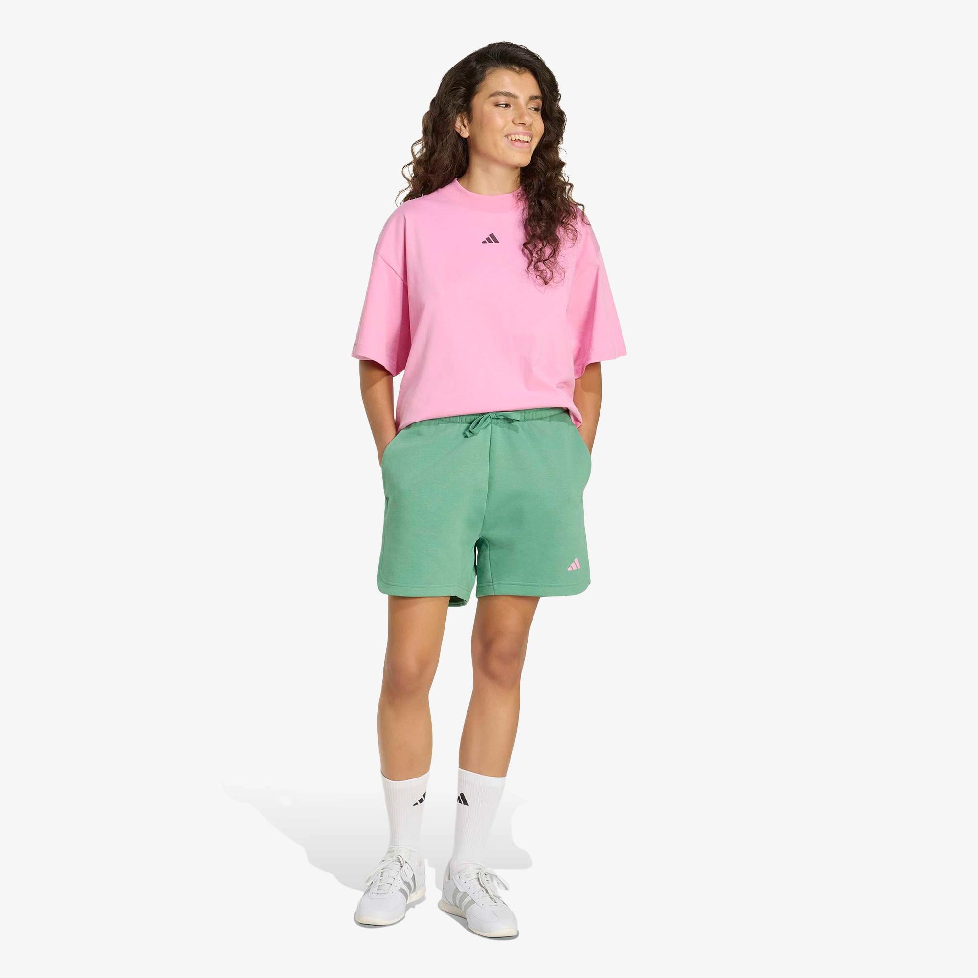 adidas 3Ss Gfx Tee2 Kadın Pembe T-Shirt