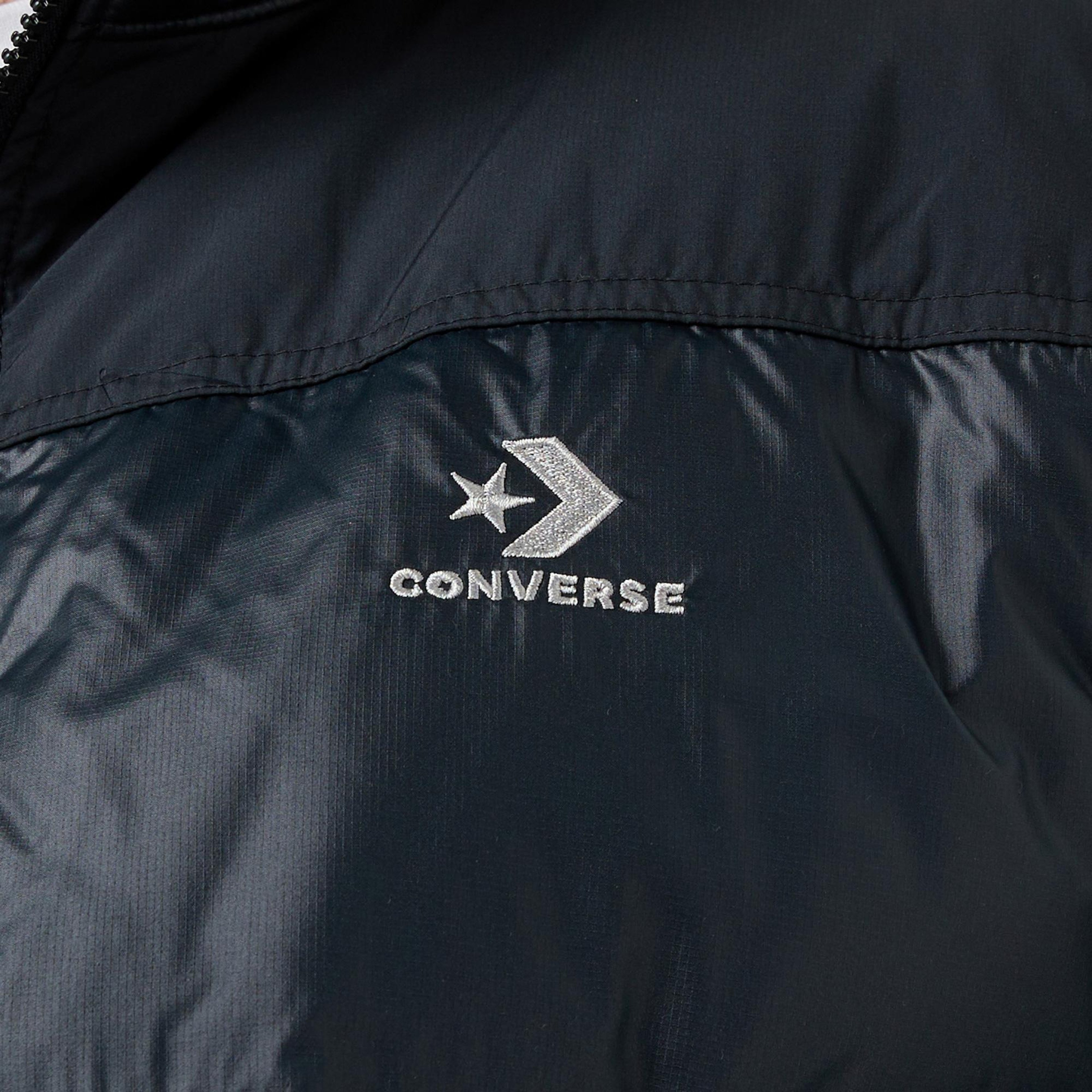 Converse Classic Erkek Dik Yaka Siyah Şişme Mont