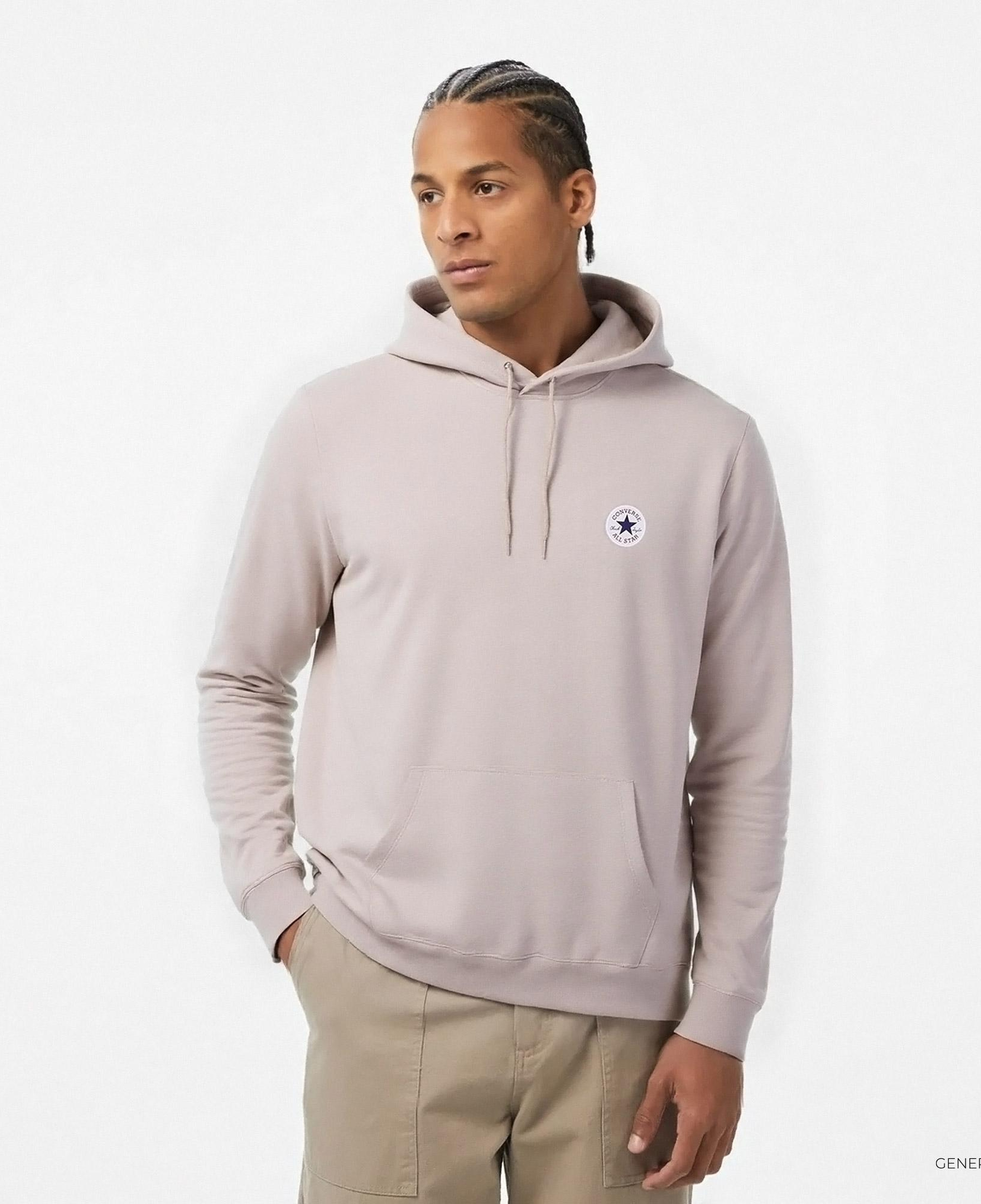 Converse Go-To Unisex Bej Hoodie