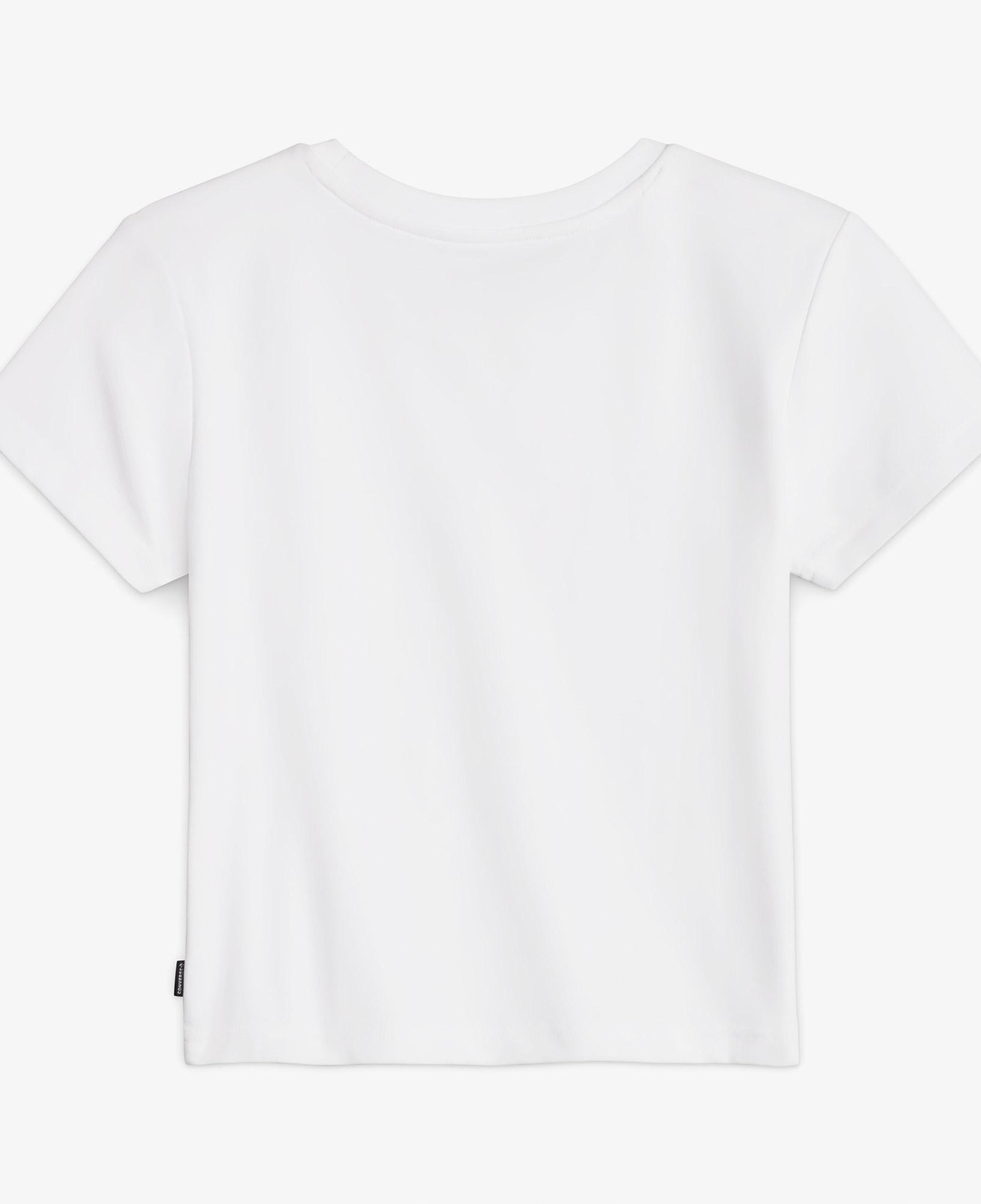 Converse Classic Kadın Slim Fit Baskılı Beyaz T-Shirt