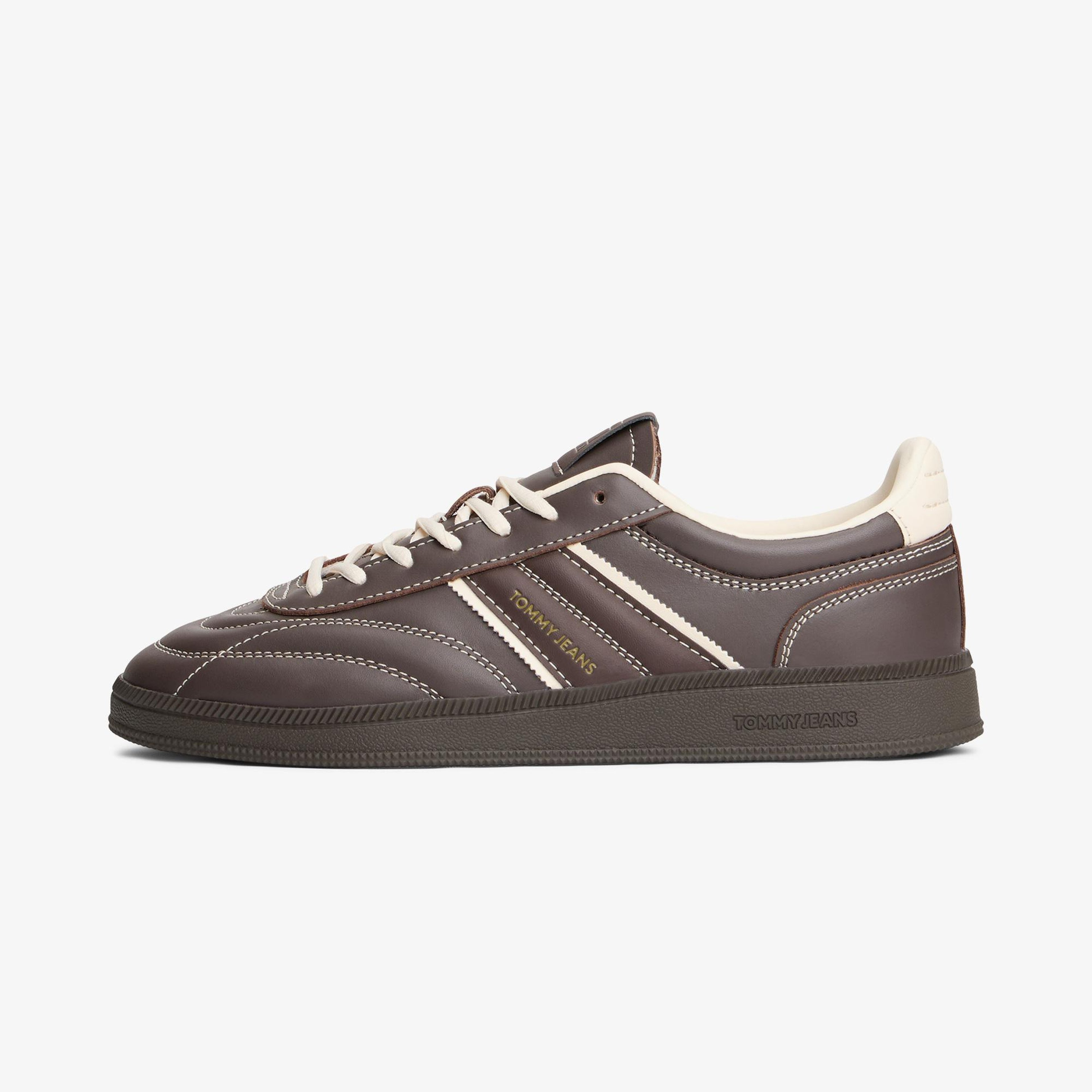 Tommy Hilfiger The Greenwich Edge Leather Kadın Kahverengi Spor Ayakkabı