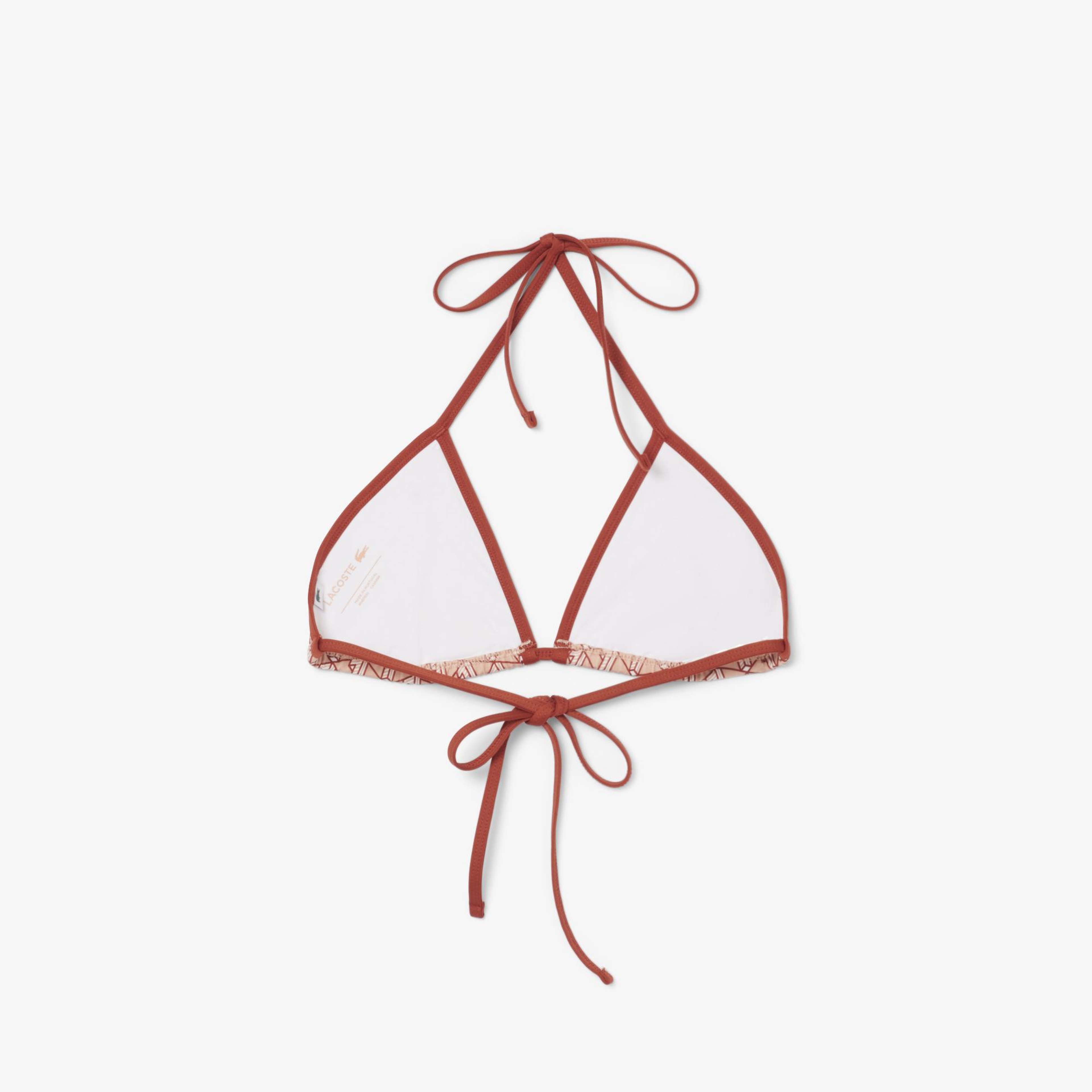 Kadın Monogram Kırmızı Bikini Üstü