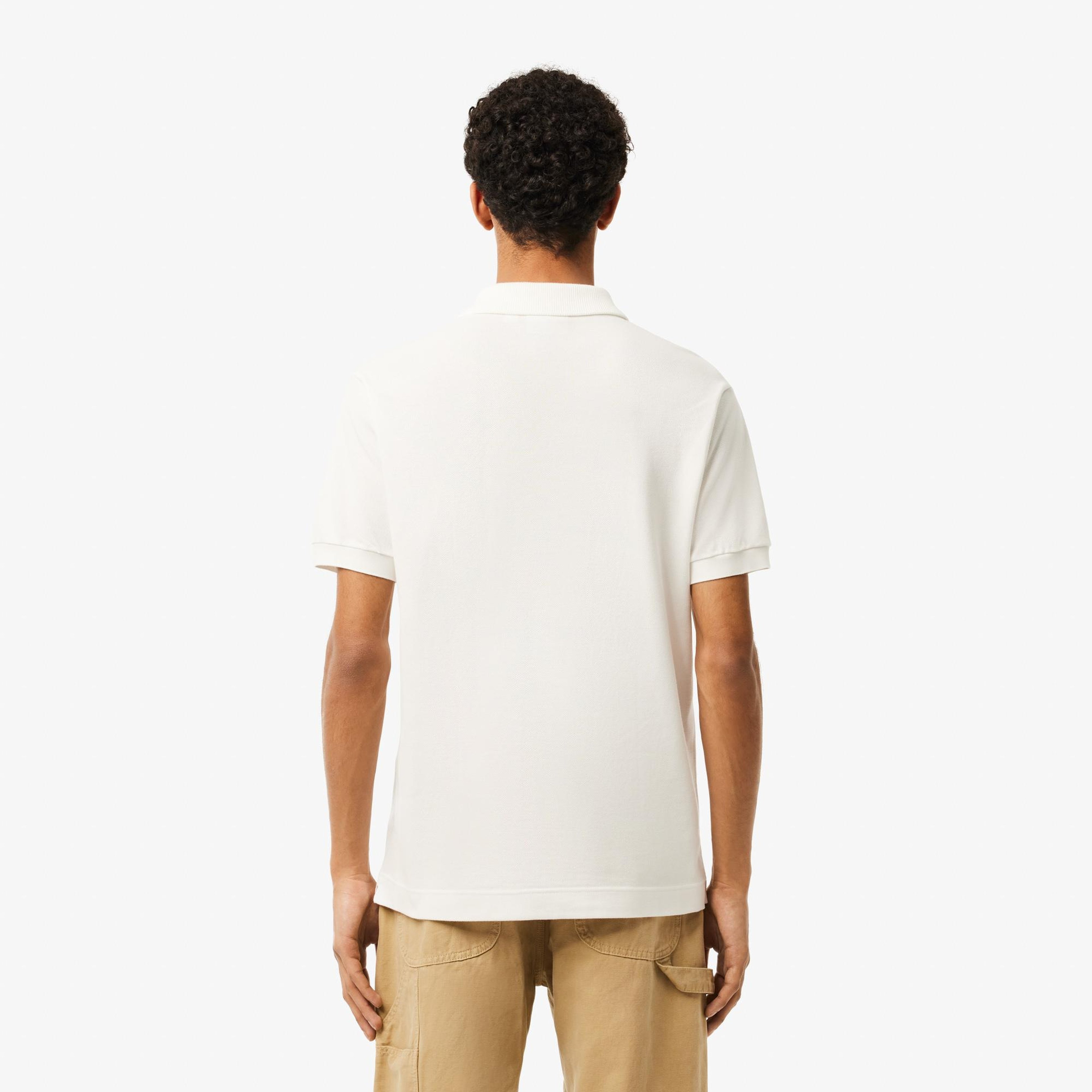 Erkek Classic Fit Beyaz Polo