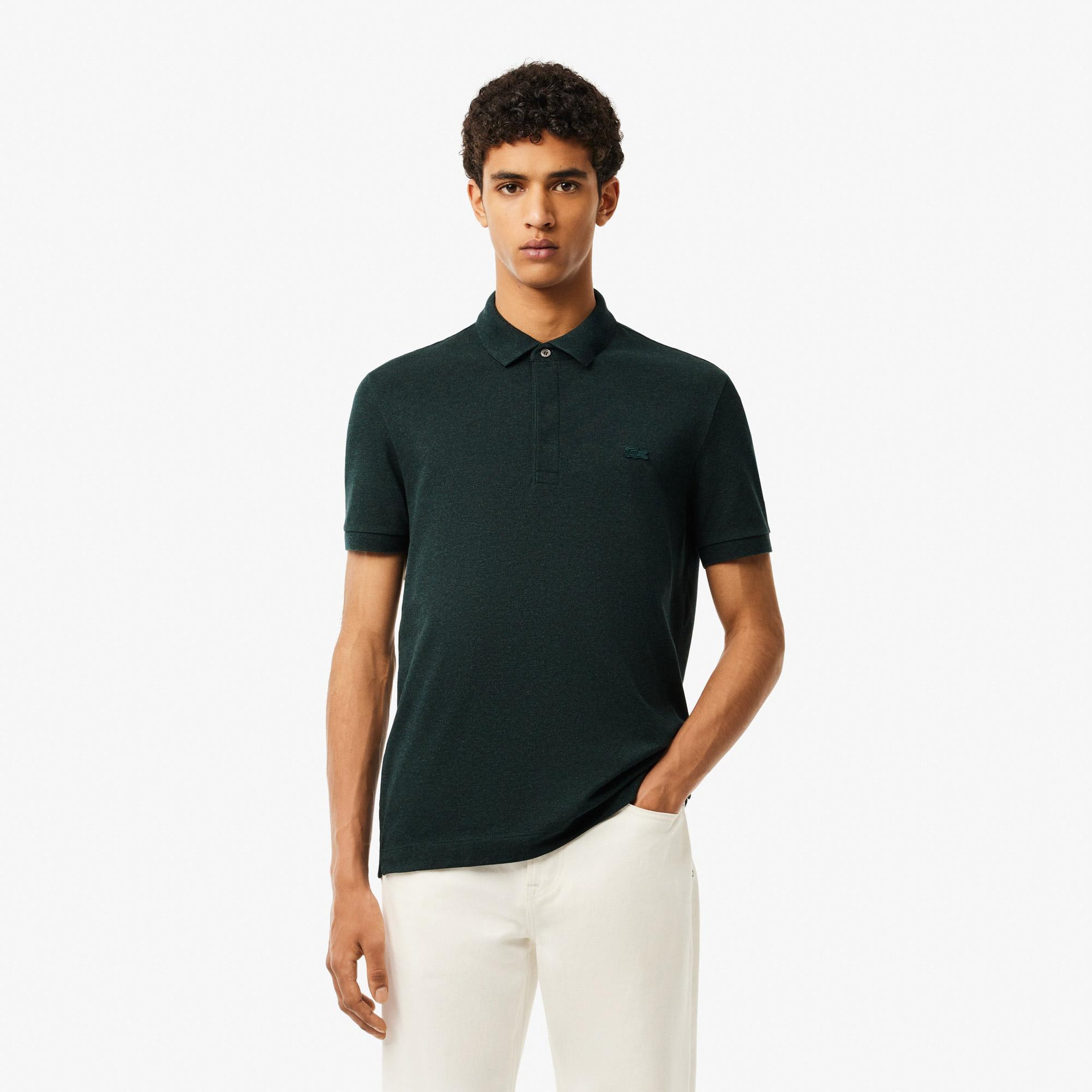 Erkek Regular Fit Koyu Yeşil Paris Polo