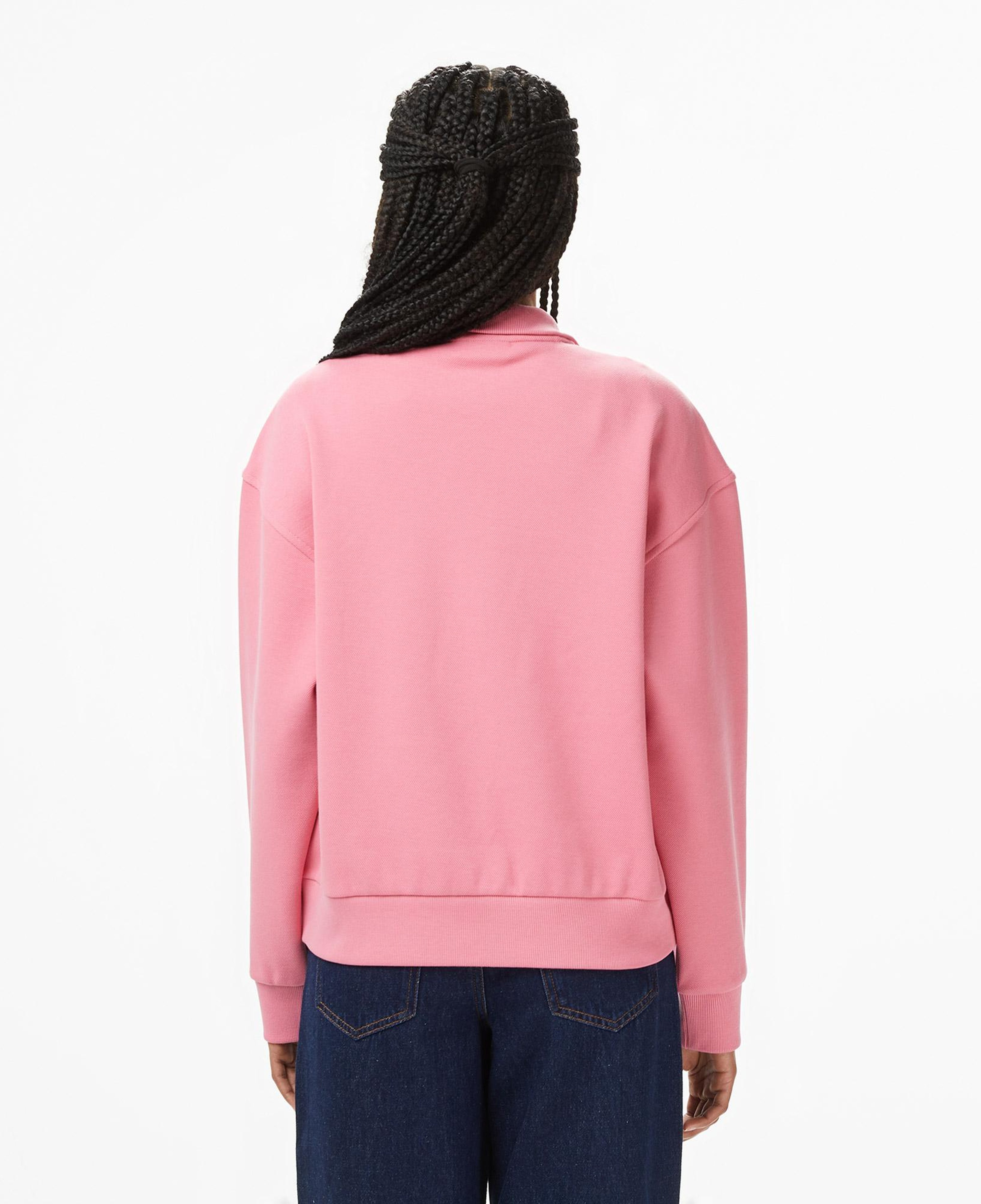 Lacoste Kadın Relaxed Fit Yarım Fermuarlı Mor Sweatshirt