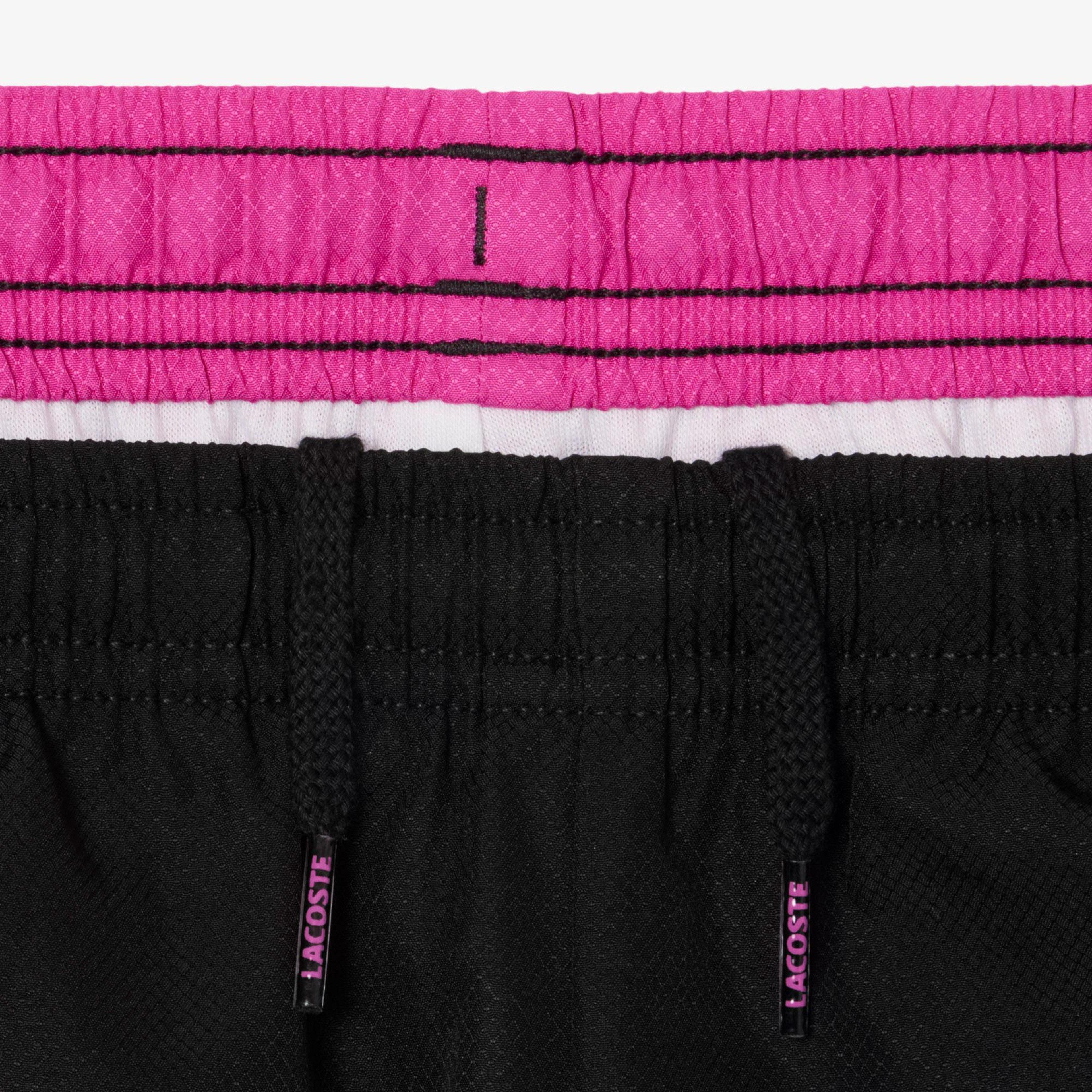 Lacoste Erkek Çocuk Kapüşonlu Renk Bloklu Beyaz Eşofman Takımı