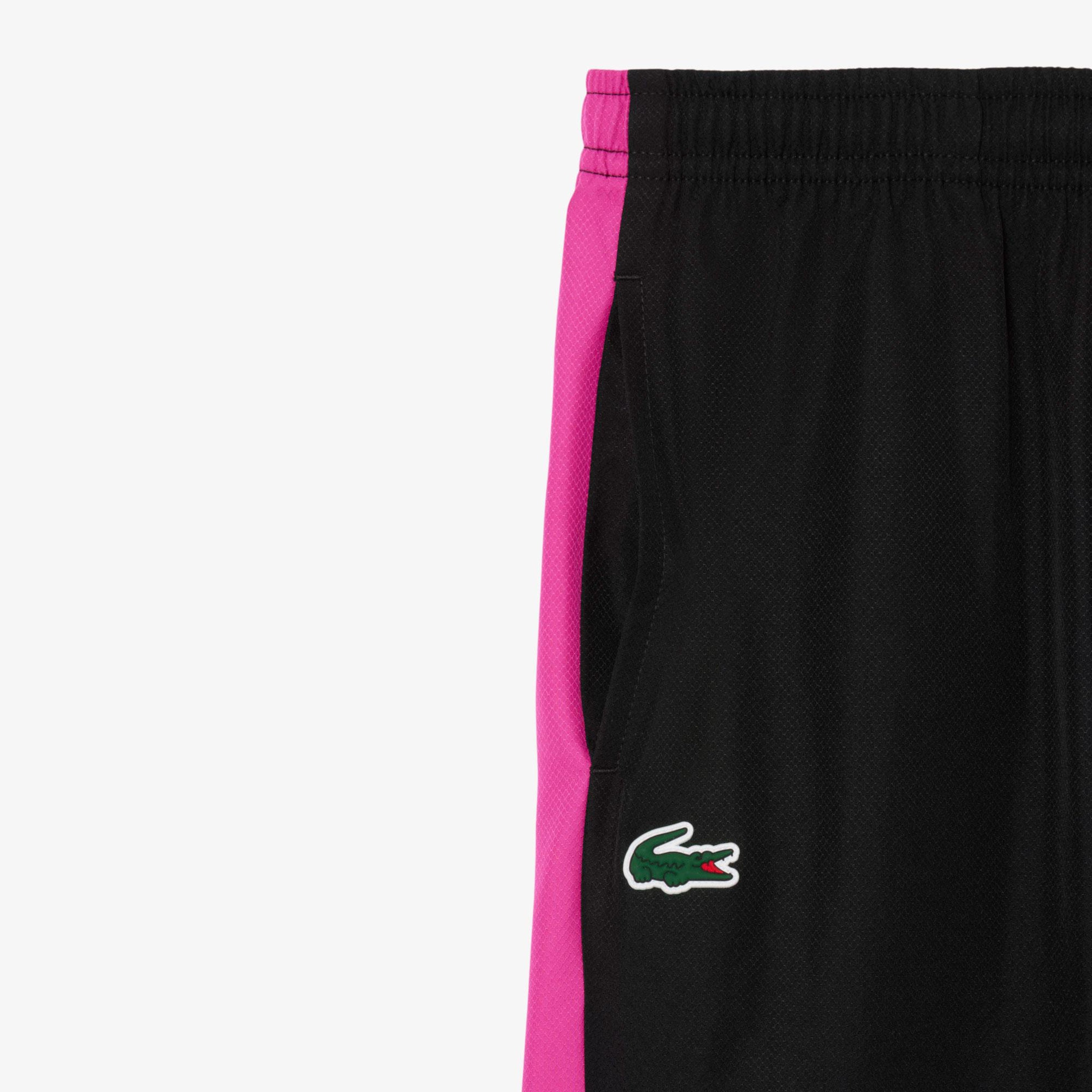 Lacoste Erkek Çocuk Kapüşonlu Renk Bloklu Beyaz Eşofman Takımı