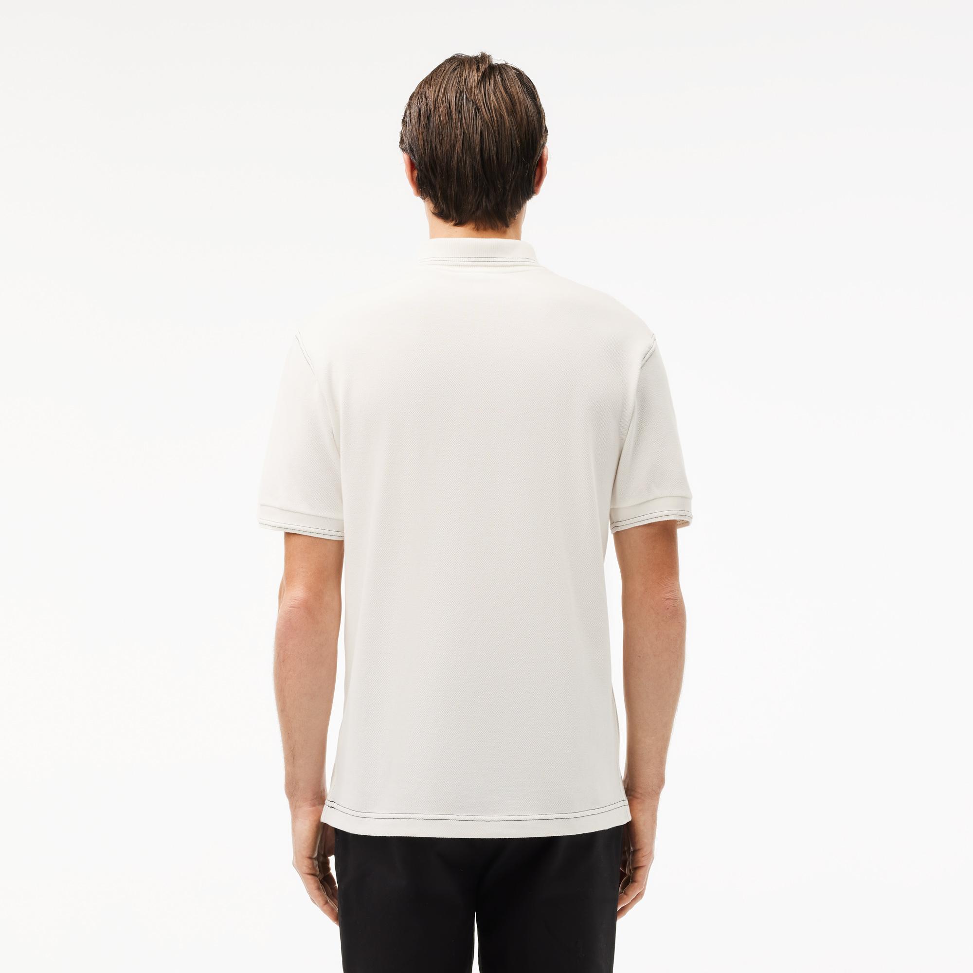 Erkek Classic Fit Organik Pamuk Beyaz Polo