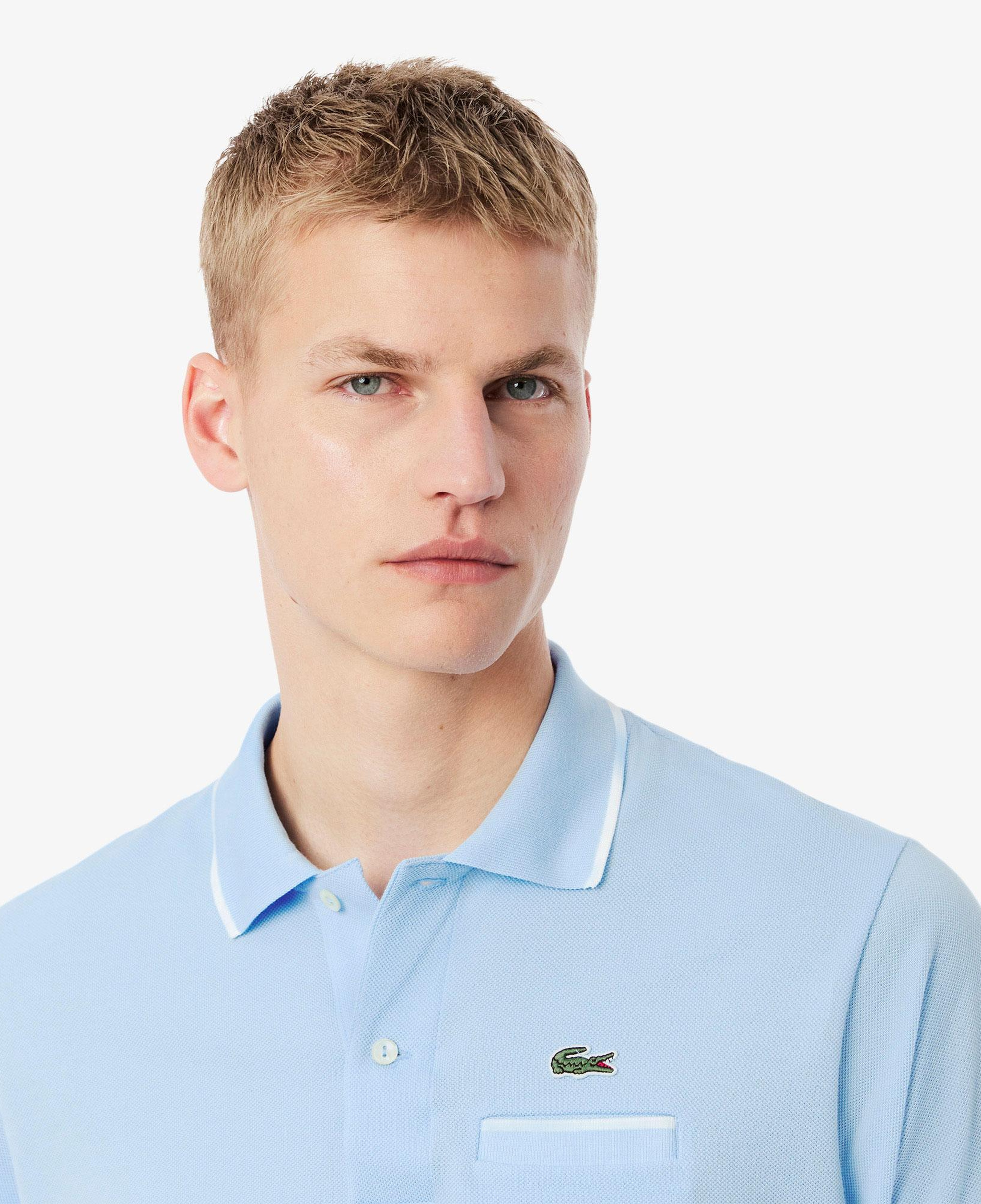 L.12.12 Erkek Classic Fit Mavi Polo