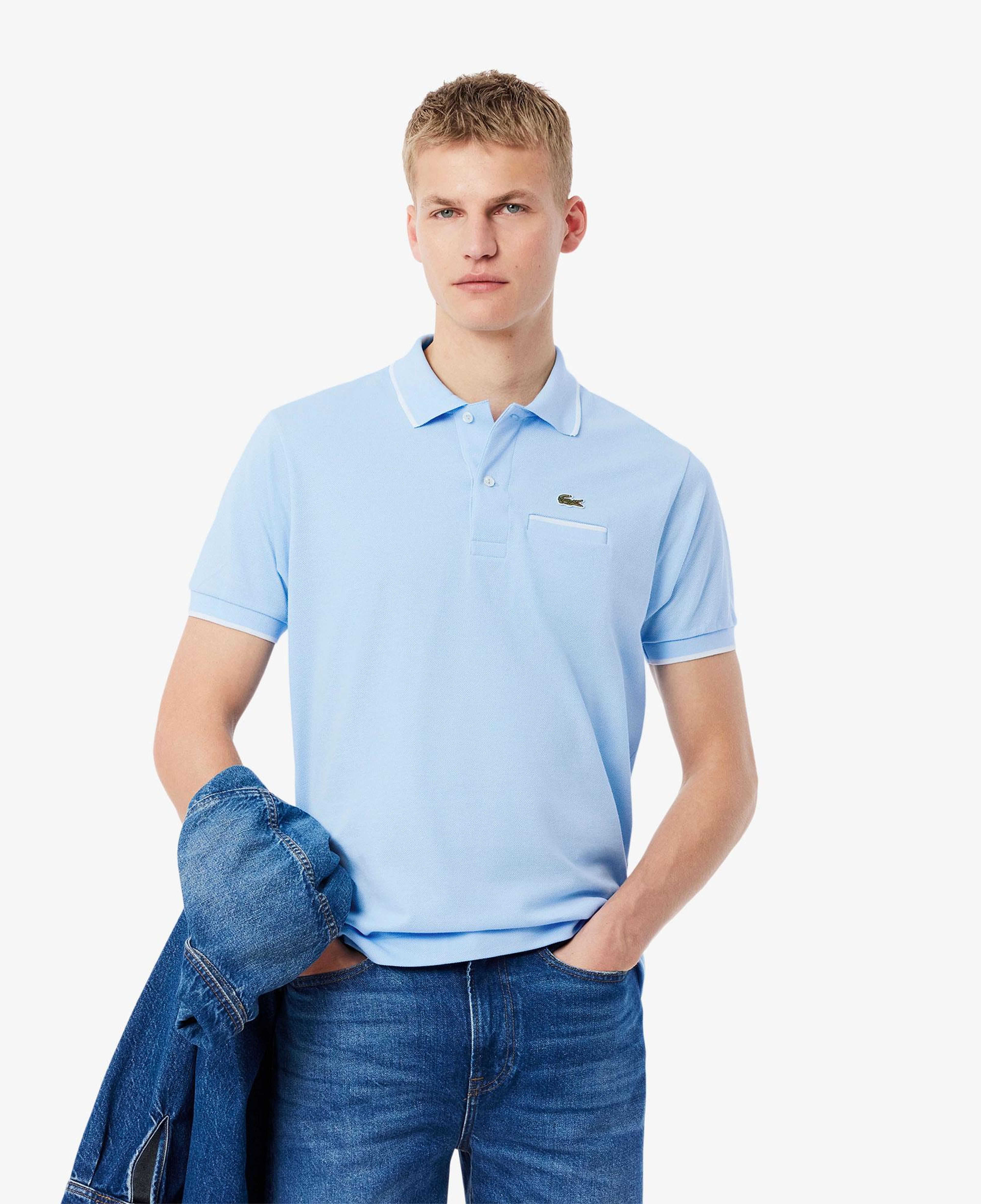 L.12.12 Erkek Classic Fit Mavi Polo