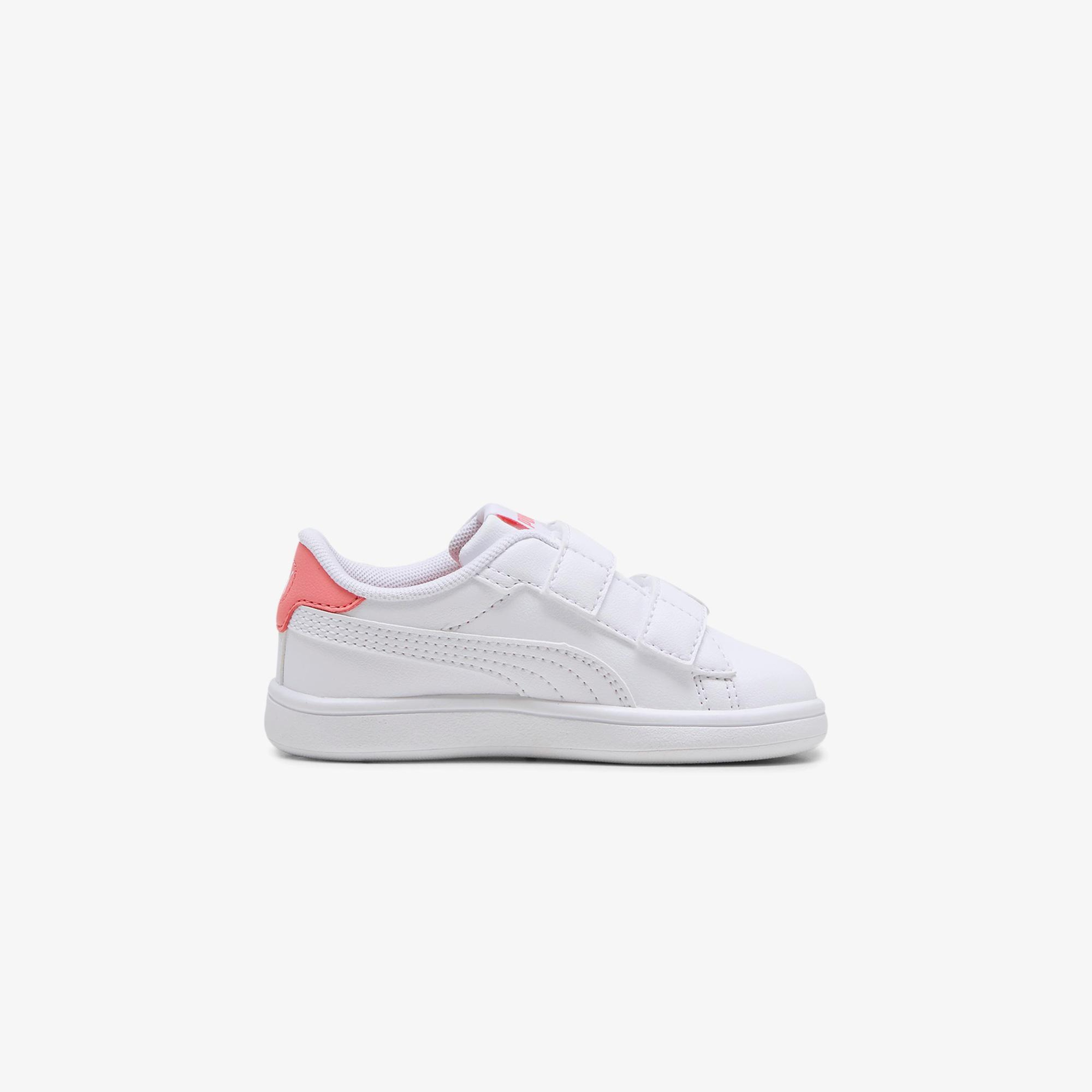 Puma Smash 3.0 Badges V Çocuk Beyaz Spor Ayakkabı