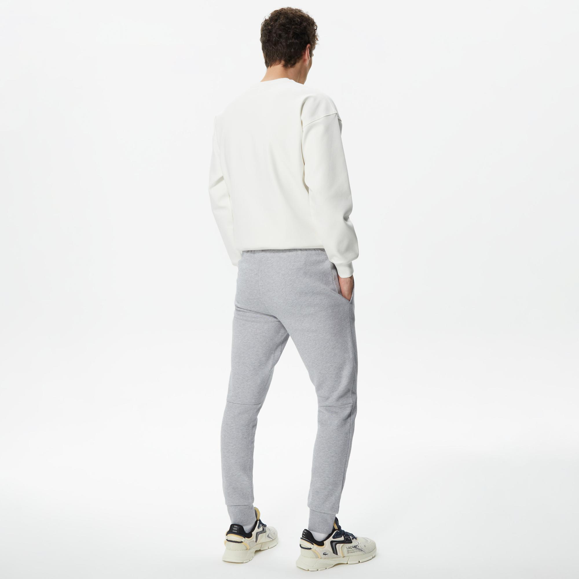 Erkek Slim Fit Organik Pamuk Gri Eşofman Altı