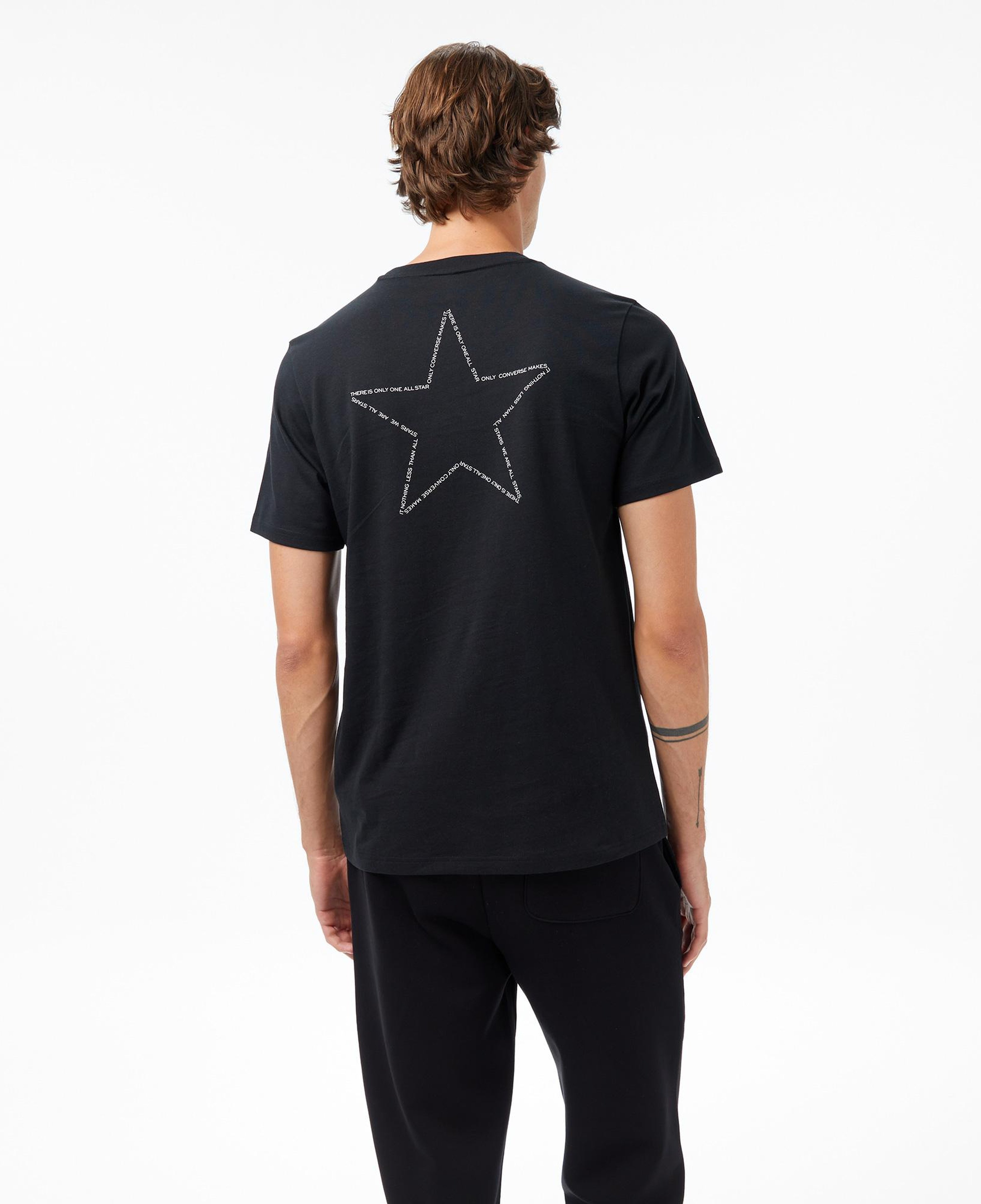 Converse Baskılı Erkek Siyah T-Shirt