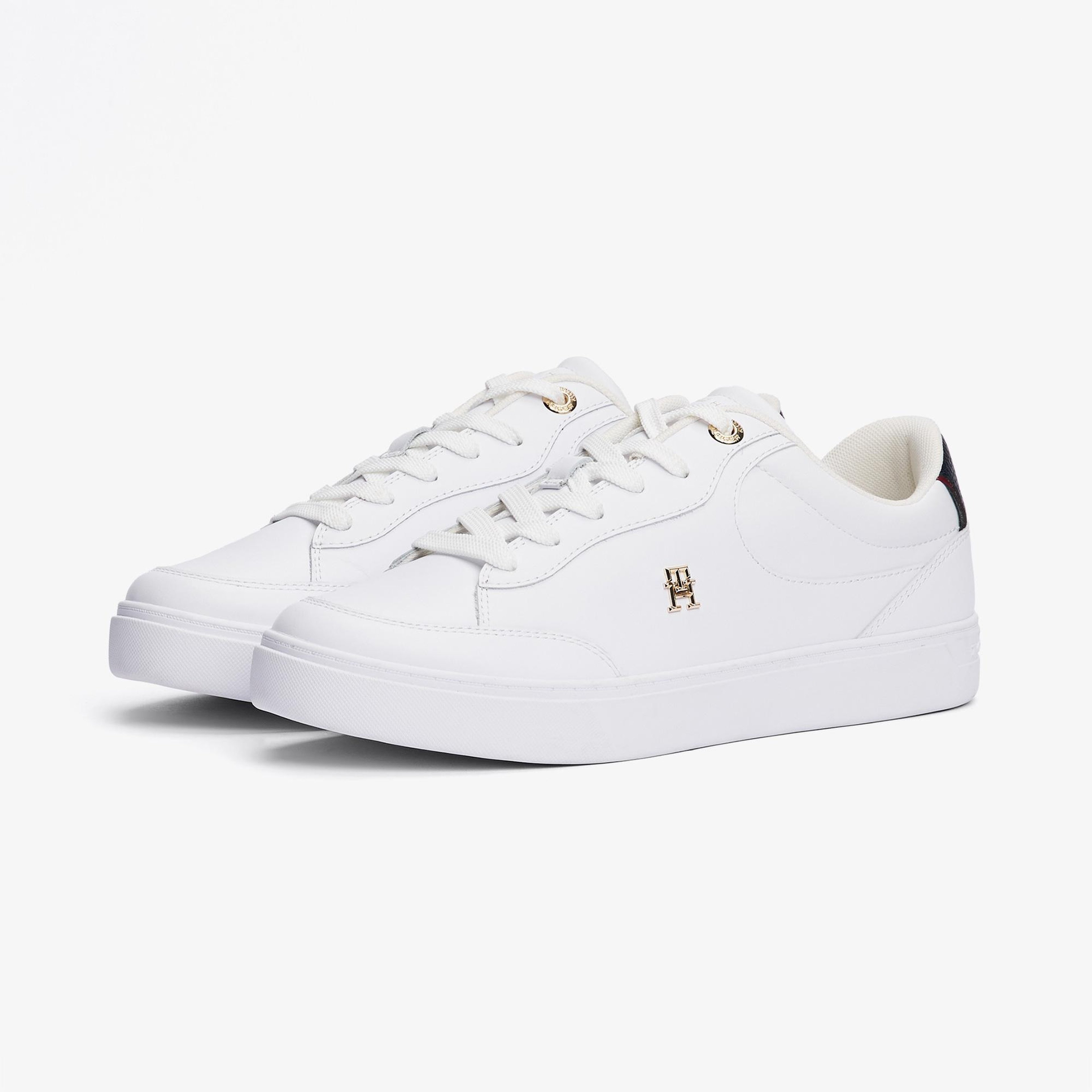 Tommy Hilfiger Essential Chic Court Rwb Kadın Beyaz Spor Ayakkabı