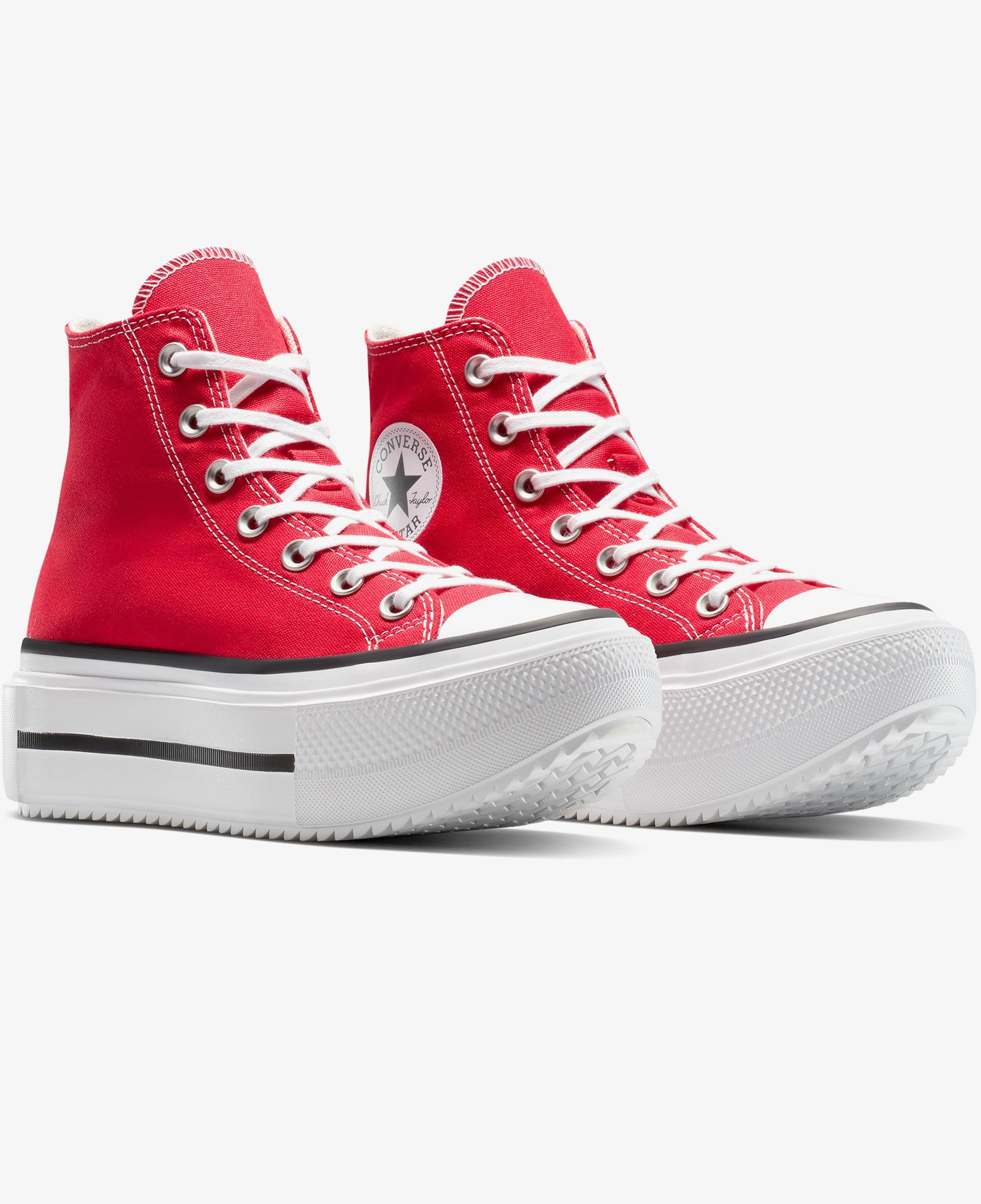 Converse Chuck Taylor All Star Lift Double Stack Platform Kadın Kırmızı Sneaker