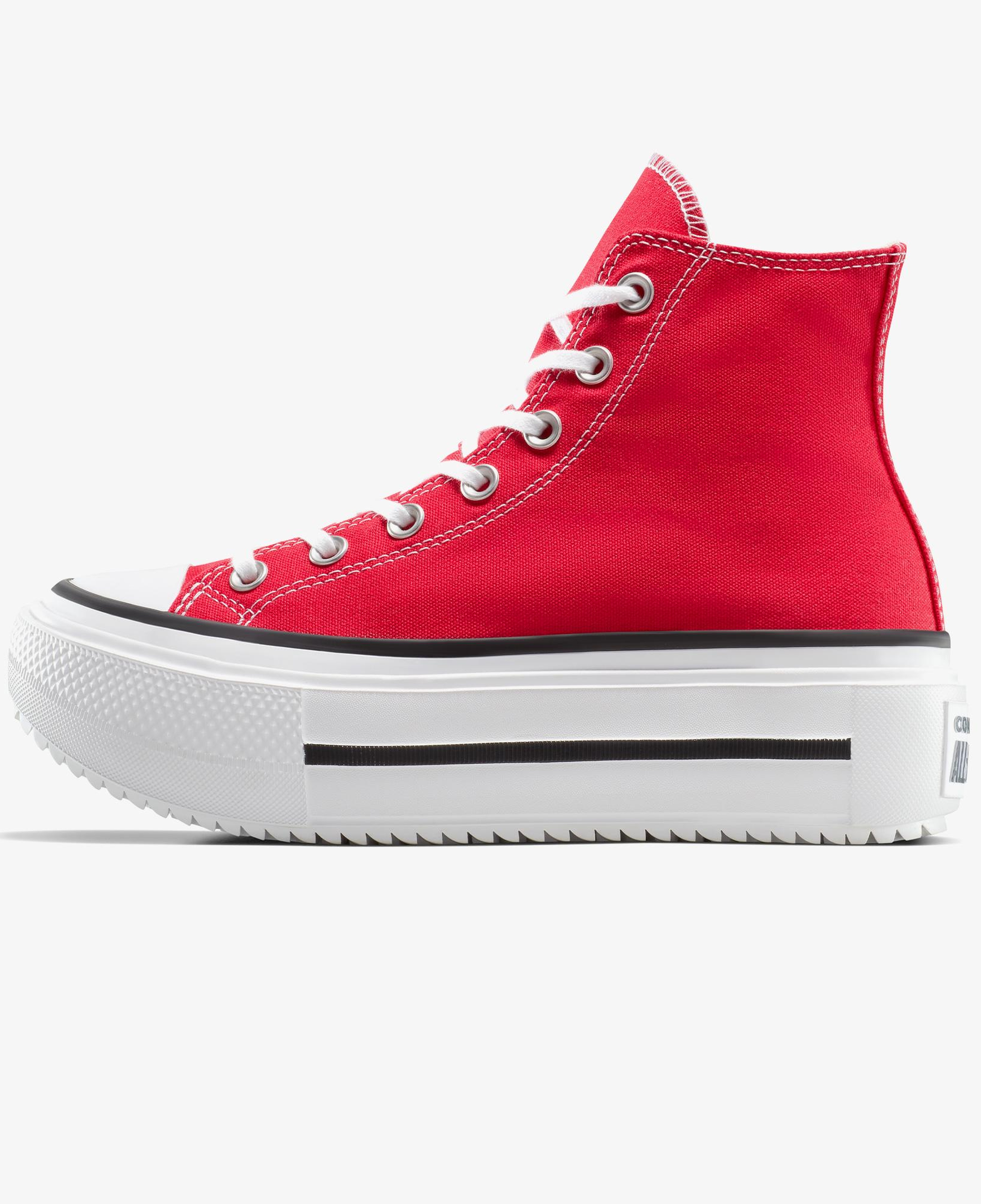 Converse Chuck Taylor All Star Lift Double Stack Platform Kadın Kırmızı Sneaker