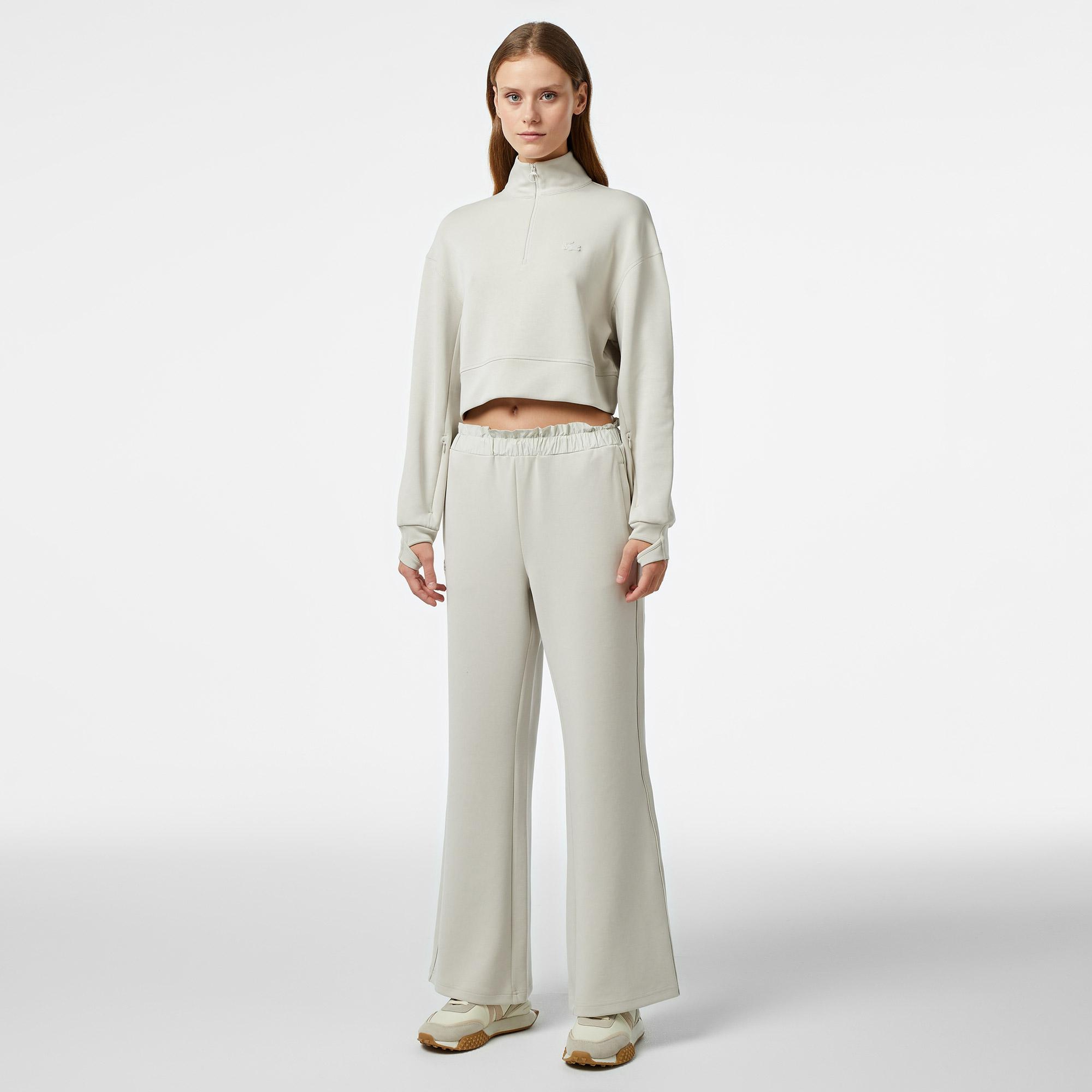 Lacoste Relaxed Fit Kadın Gri Modal Karışımlı Eşofman Altı