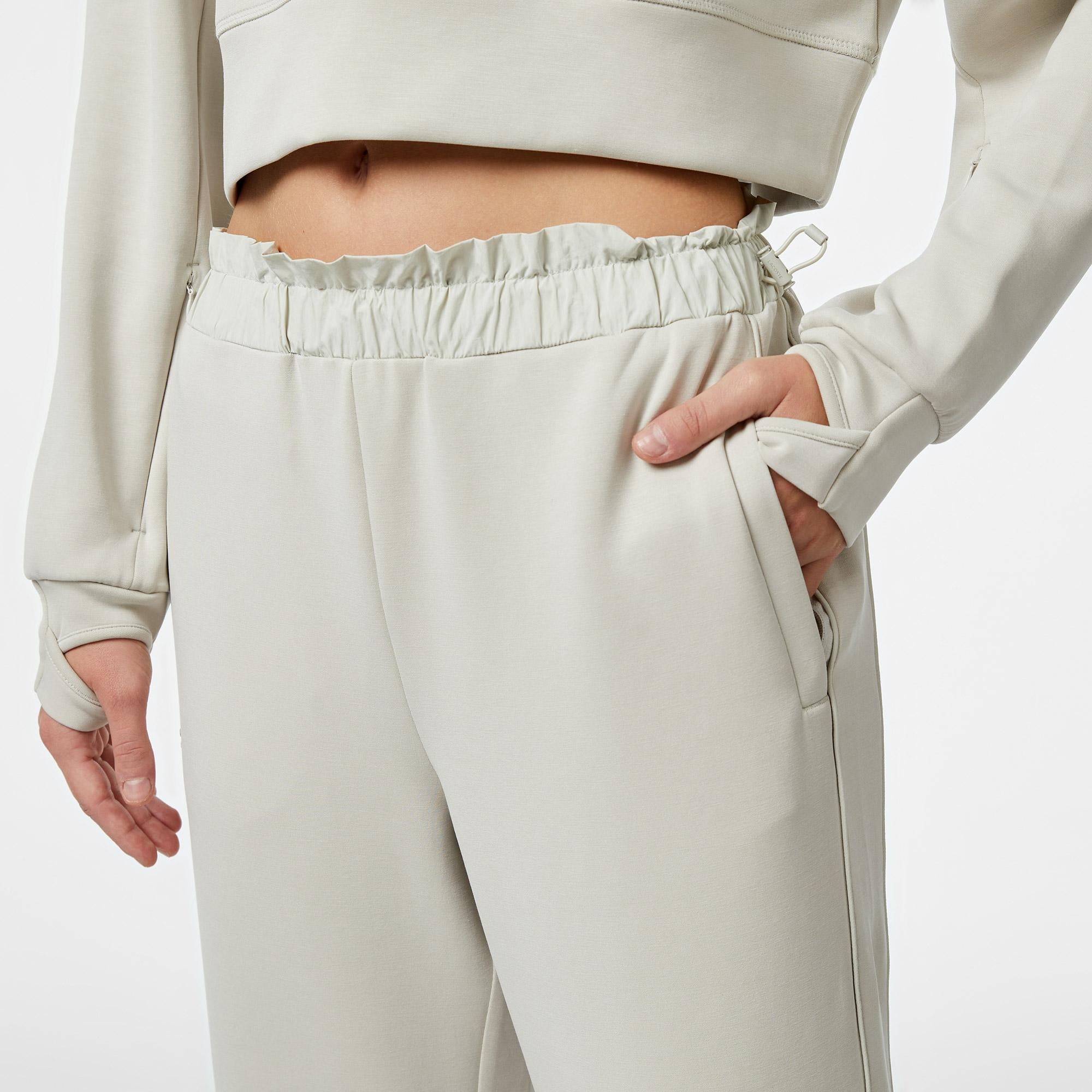 Lacoste Relaxed Fit Kadın Gri Modal Karışımlı Eşofman Altı