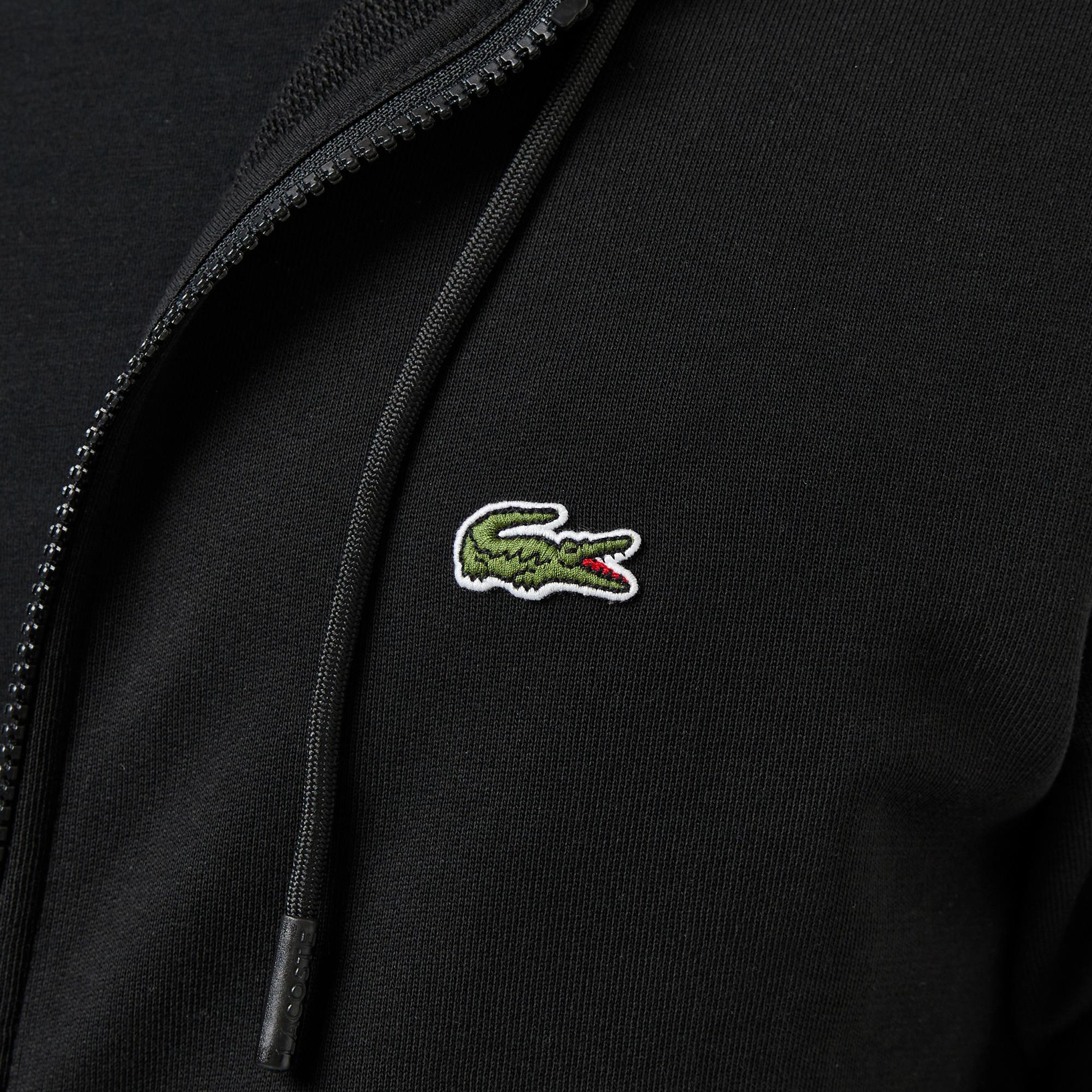 Erkek Classic Fit Kapüşonlu Siyah Sweatshirt