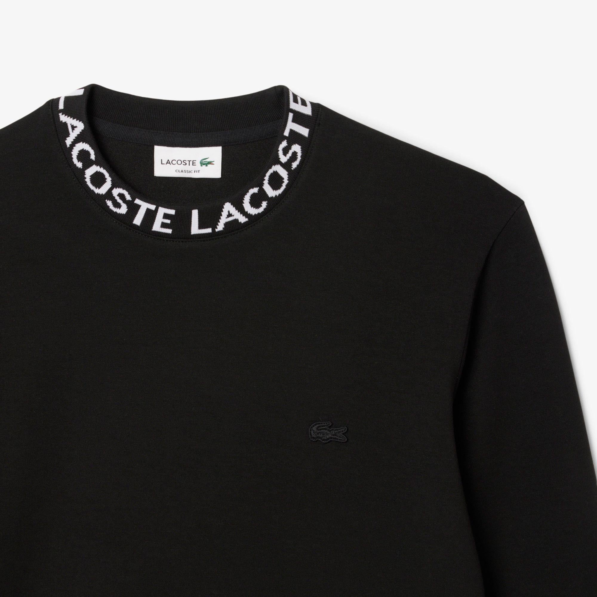 Erkek Classic Fit Bisiklet Yaka Siyah Sweatshirt