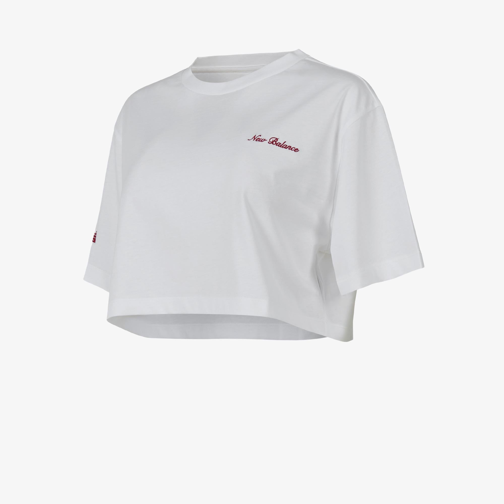 New Balance WNT1609 Lifestyle Kadın Beyaz T-Shirt
