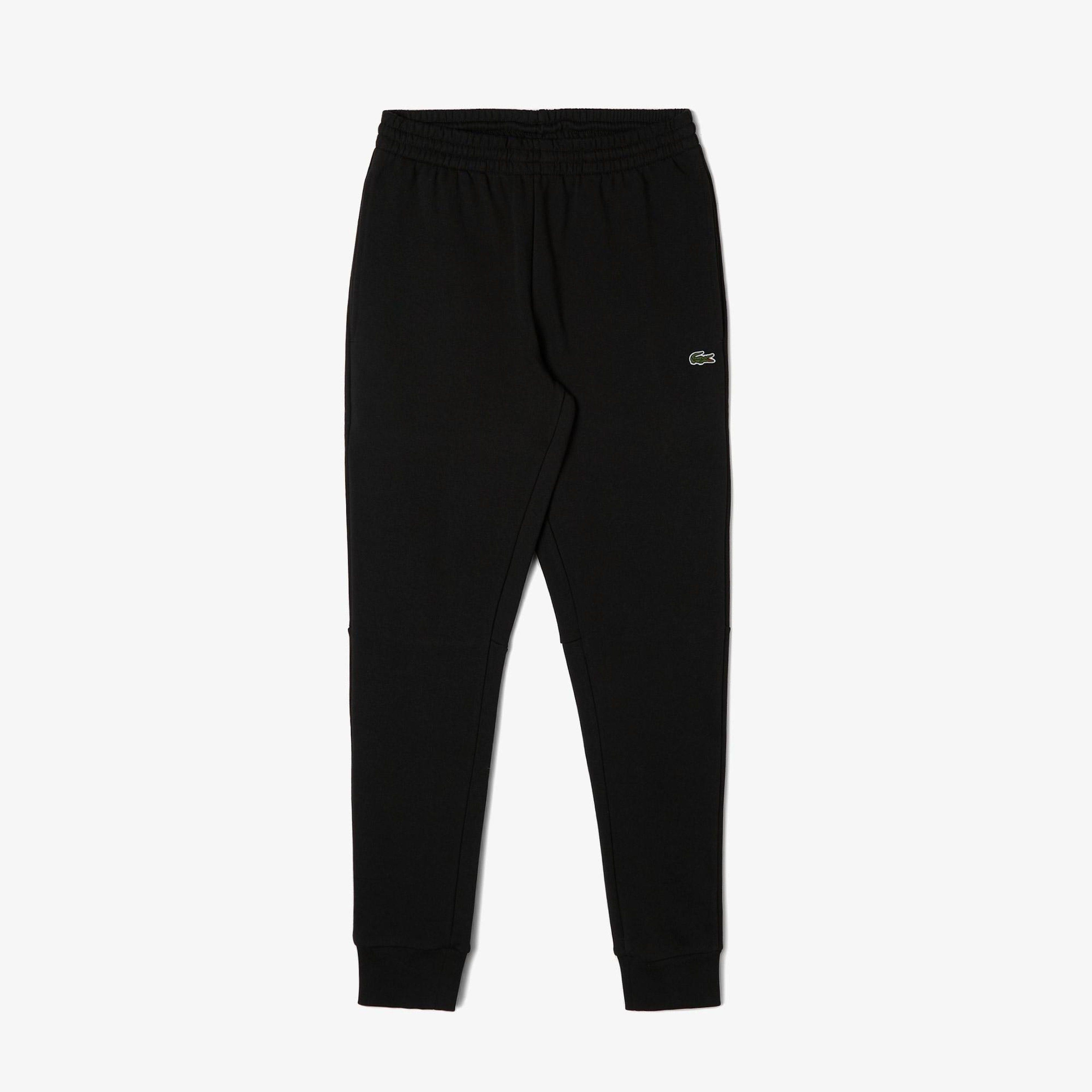 Erkek Slim Fit Organik Pamuk Siyah Eşofman Altı
