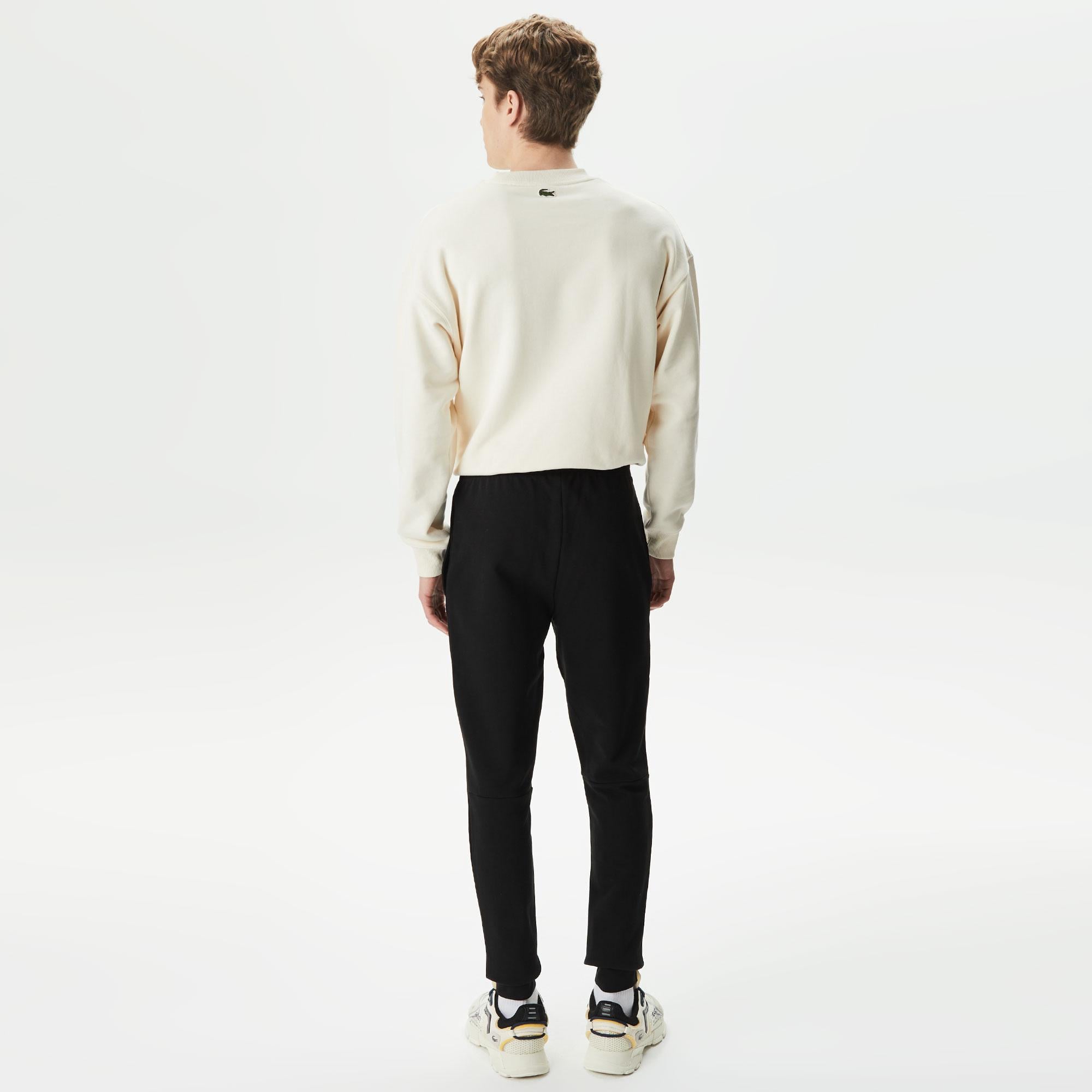 Erkek Slim Fit Organik Pamuk Siyah Eşofman Altı