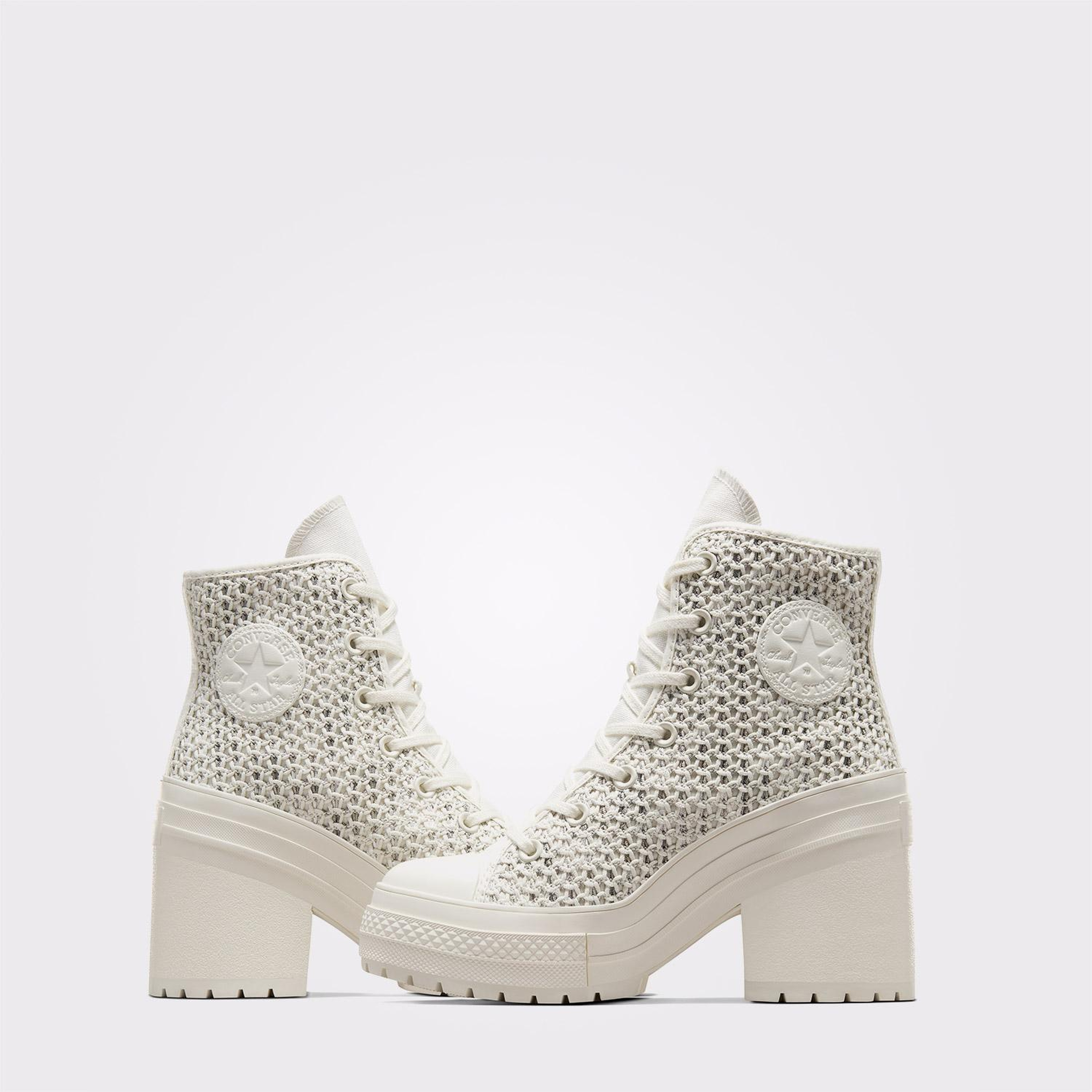 Converse Chuck 70 De Luxe Heel Unisex Bej Platform Sneaker