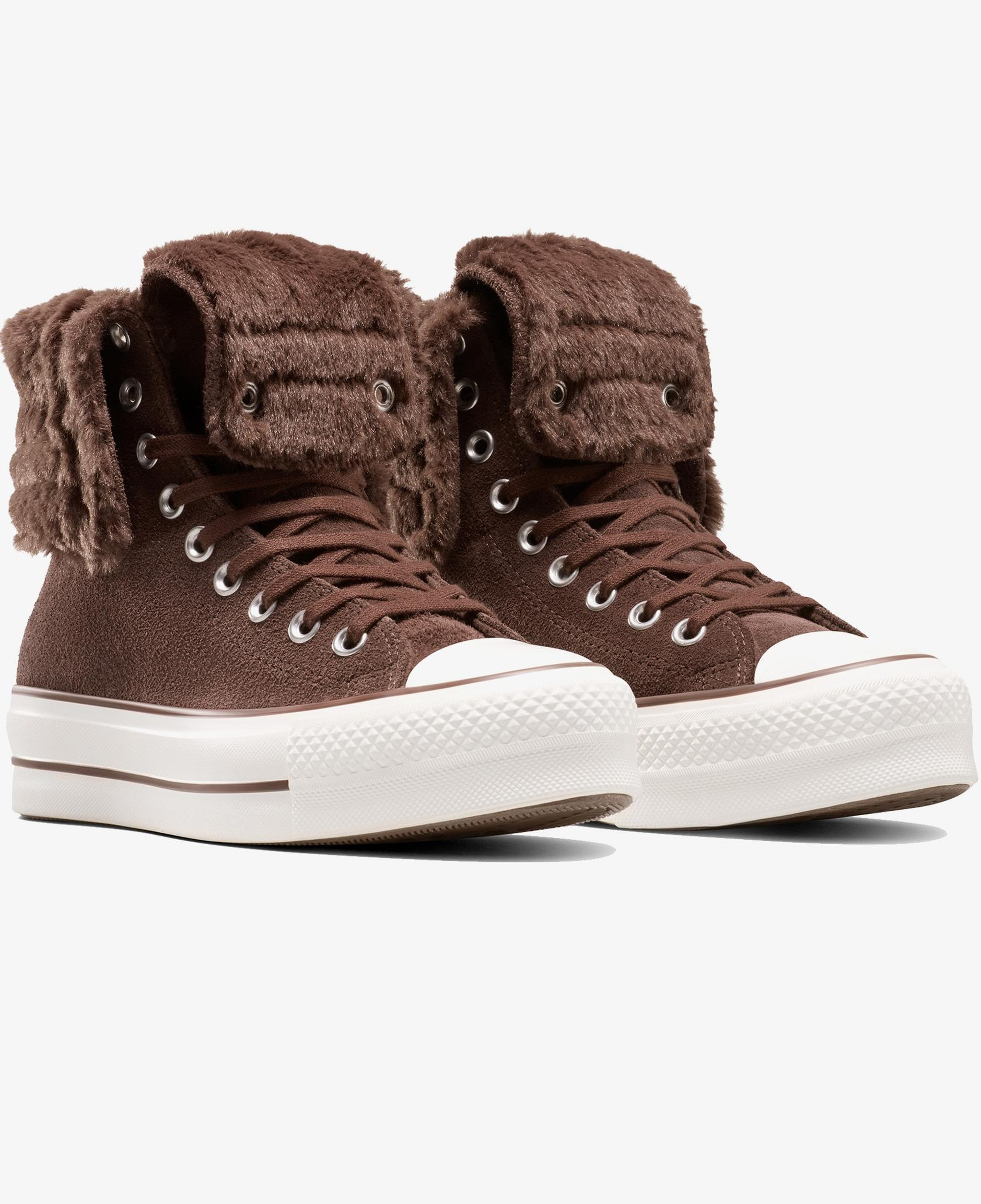 Converse Chuck Taylor All Star Fold Over Lift Kadın Kahverengi Sneaker