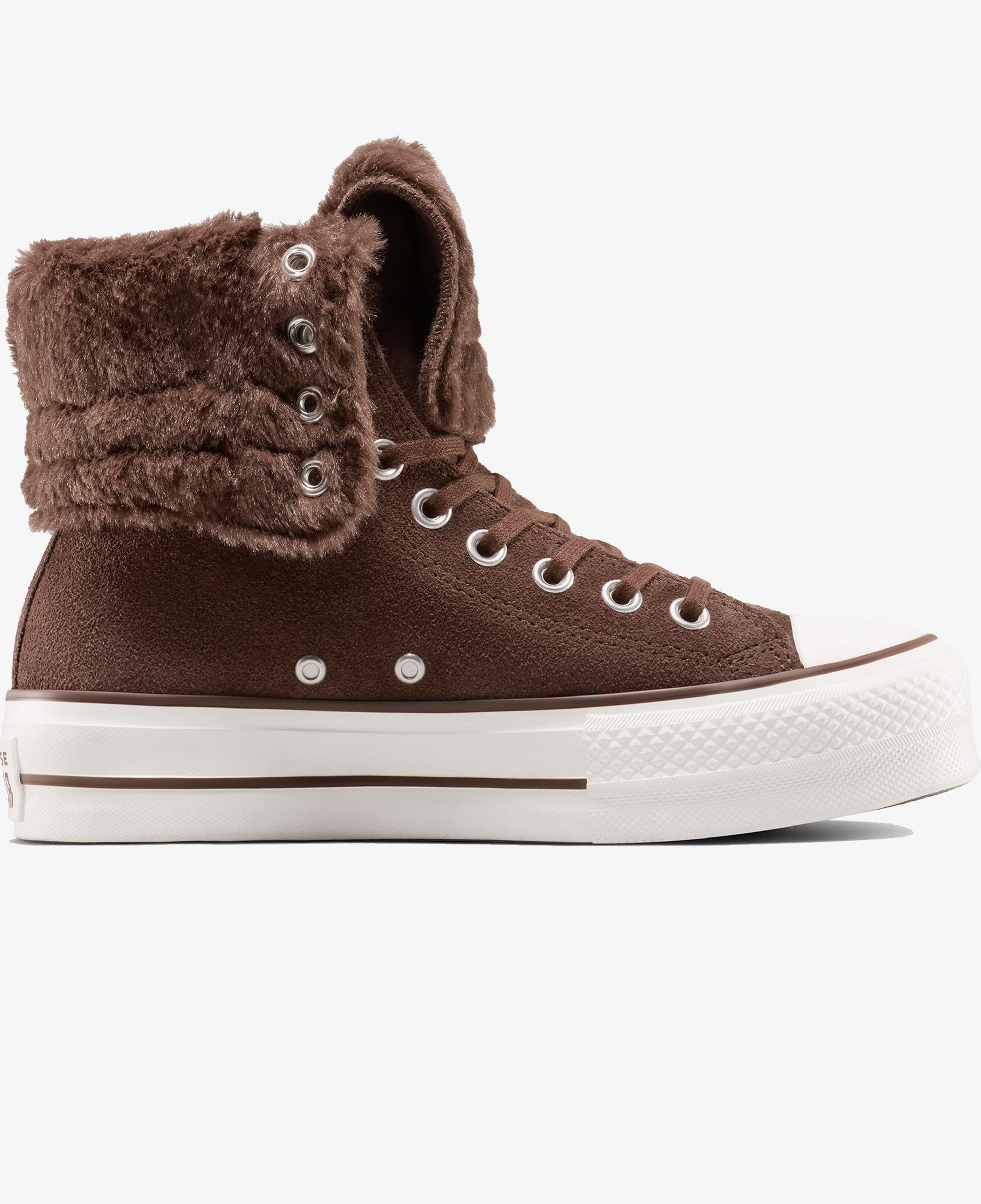 Converse Chuck Taylor All Star Fold Over Lift Kadın Kahverengi Sneaker
