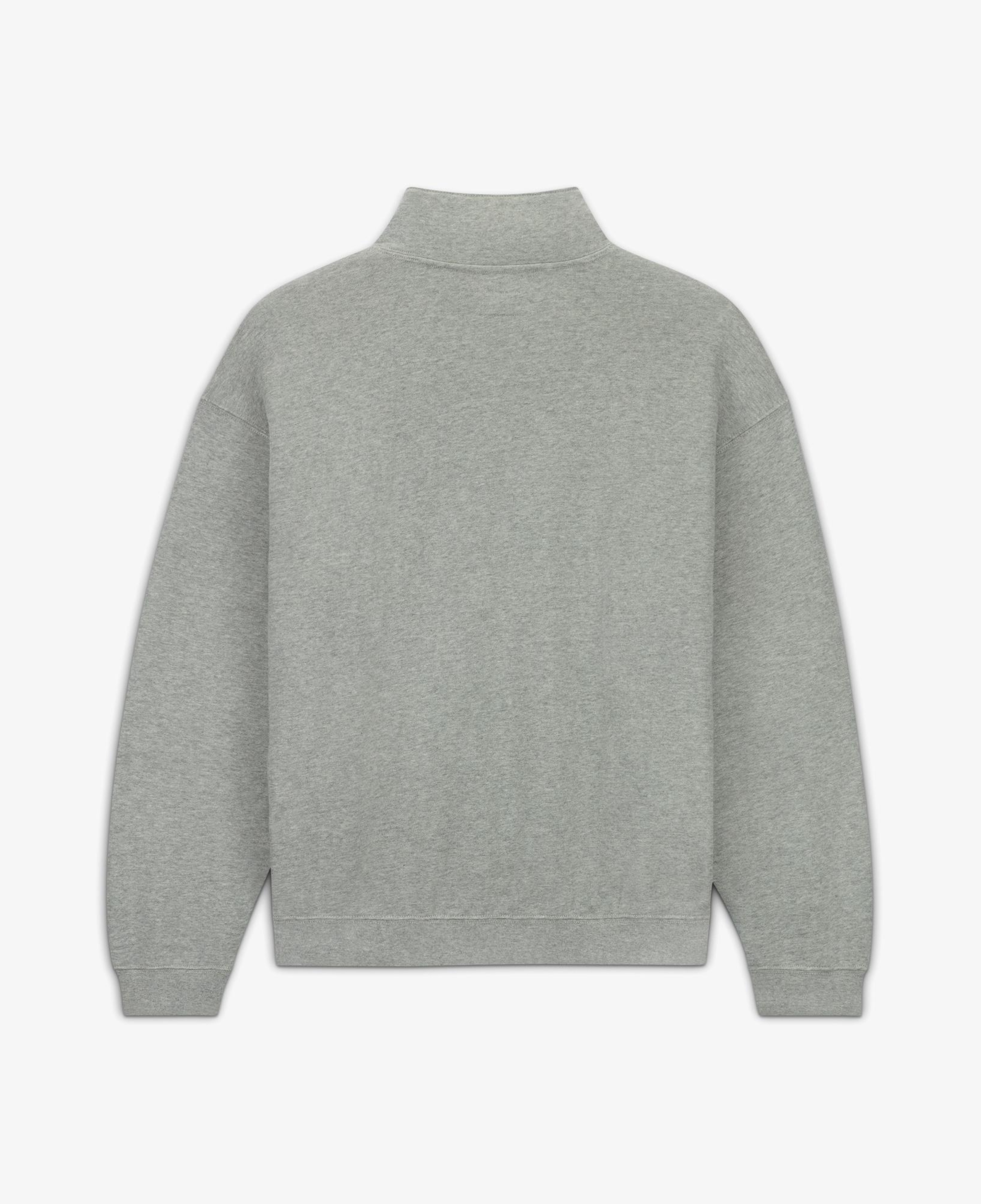 Converse Loose Fit Yarım Fermuarlı Erkek Gri Sweatshirt