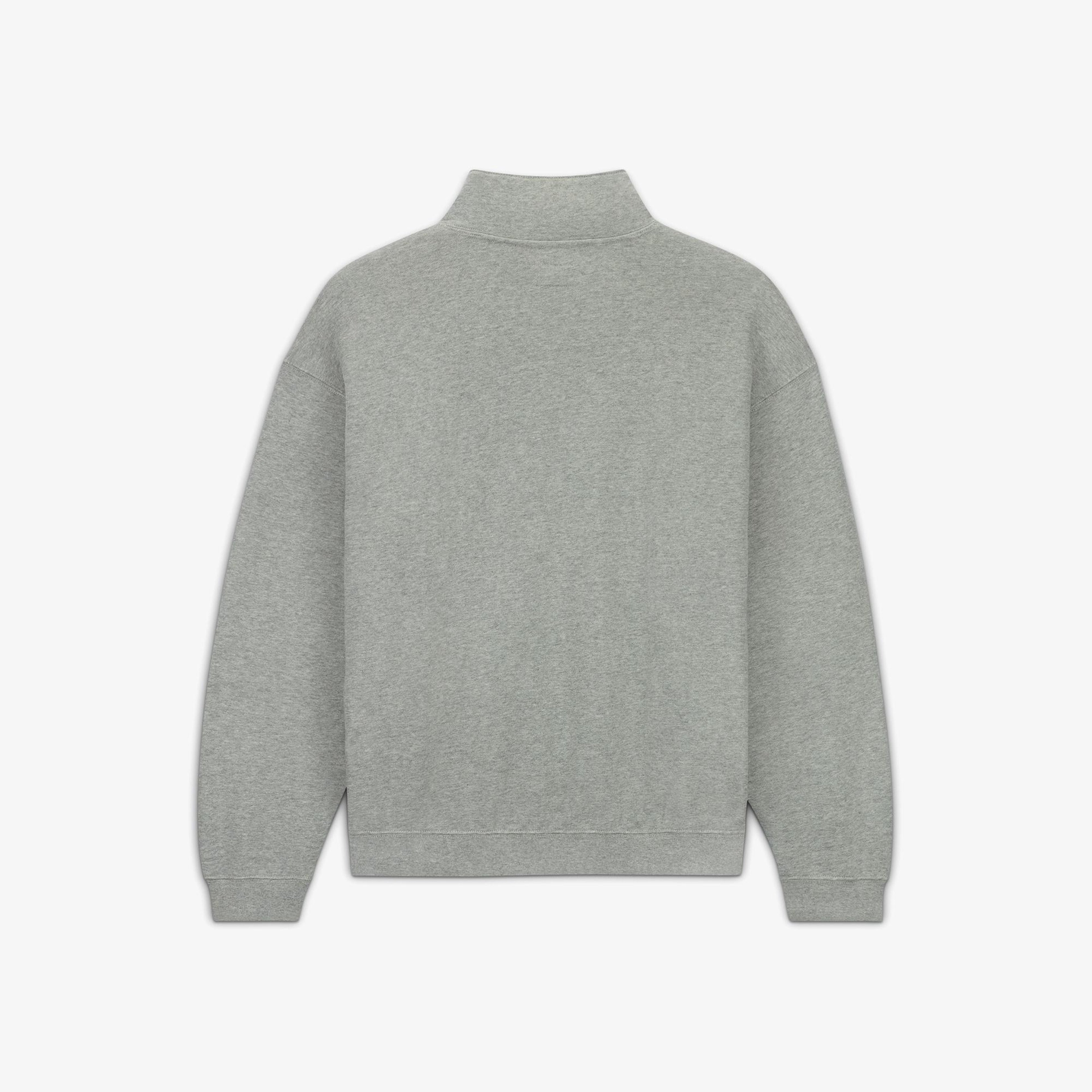 Converse Loose Fit Yarım Fermuarlı Erkek Gri Sweatshirt