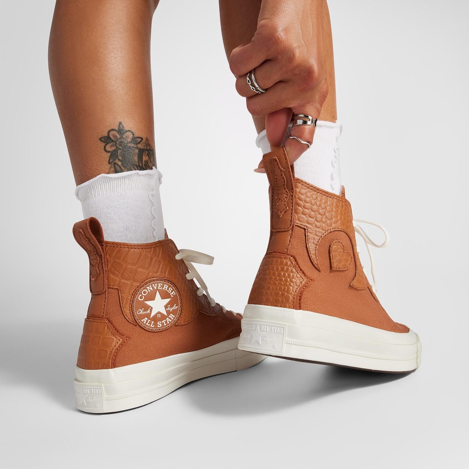 Converse Chuck 70 Kadın Turuncu Deri Sneaker