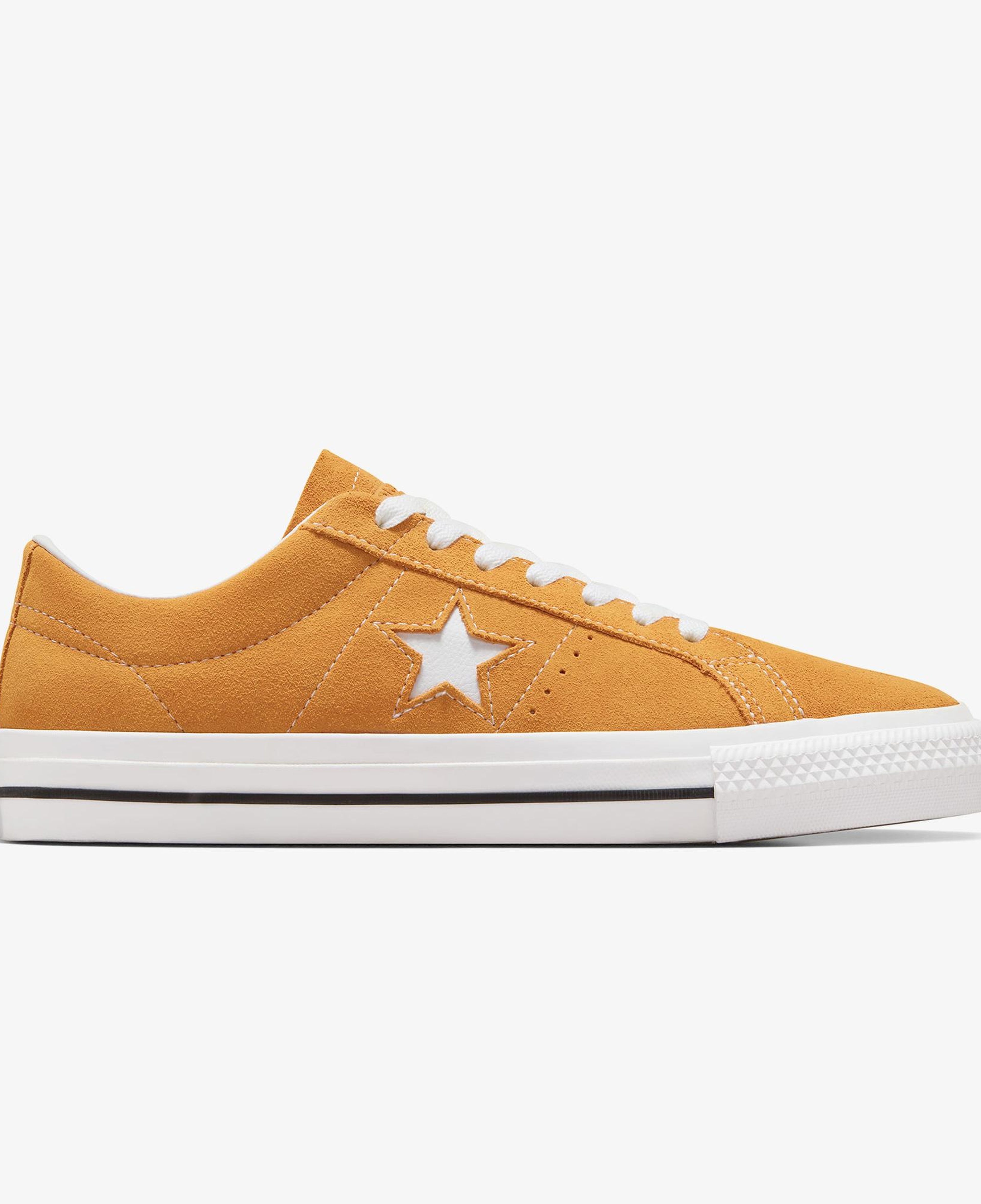 Converse One Star Pro Unisex Sarı Süet Deri Sneaker