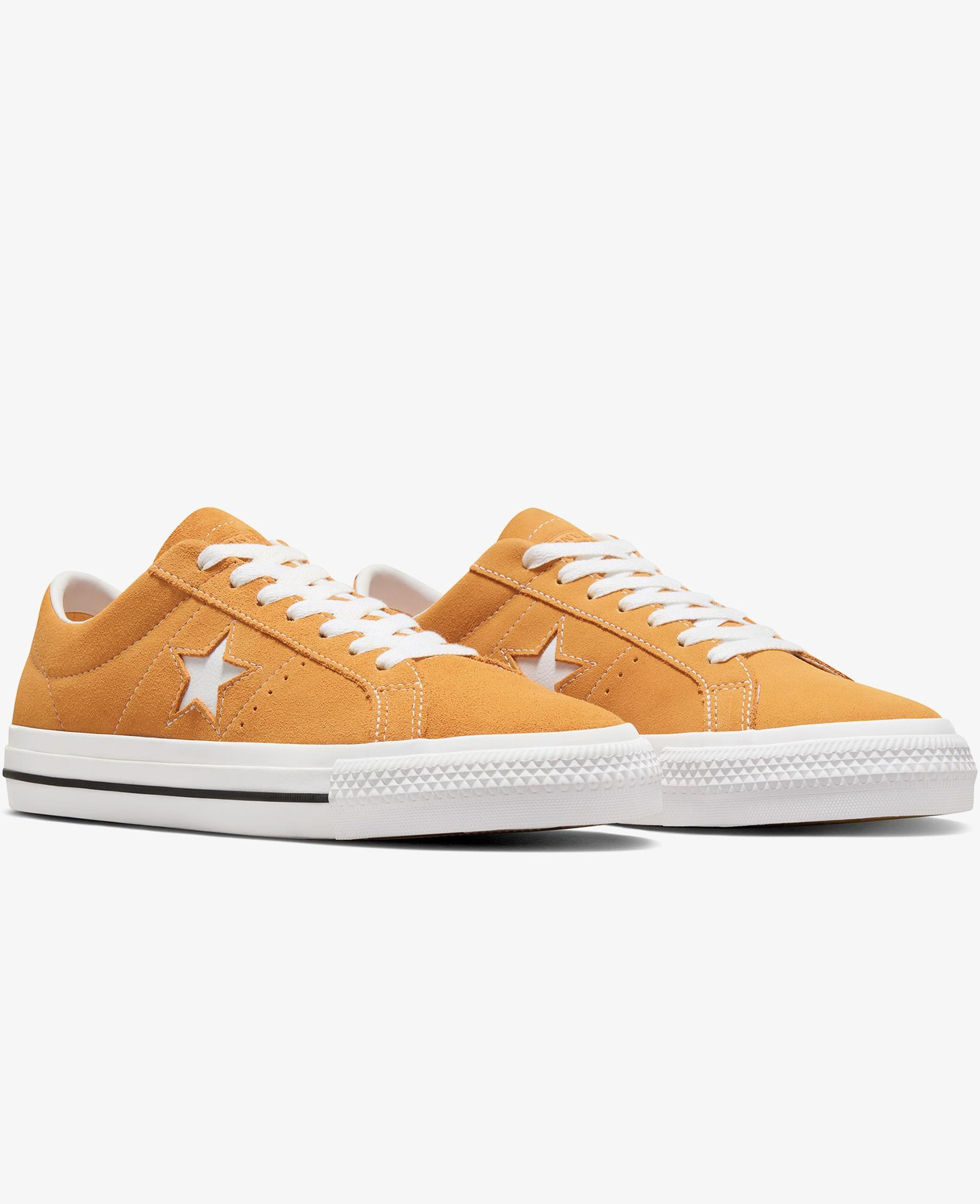 Converse One Star Pro Unisex Sarı Süet Deri Sneaker