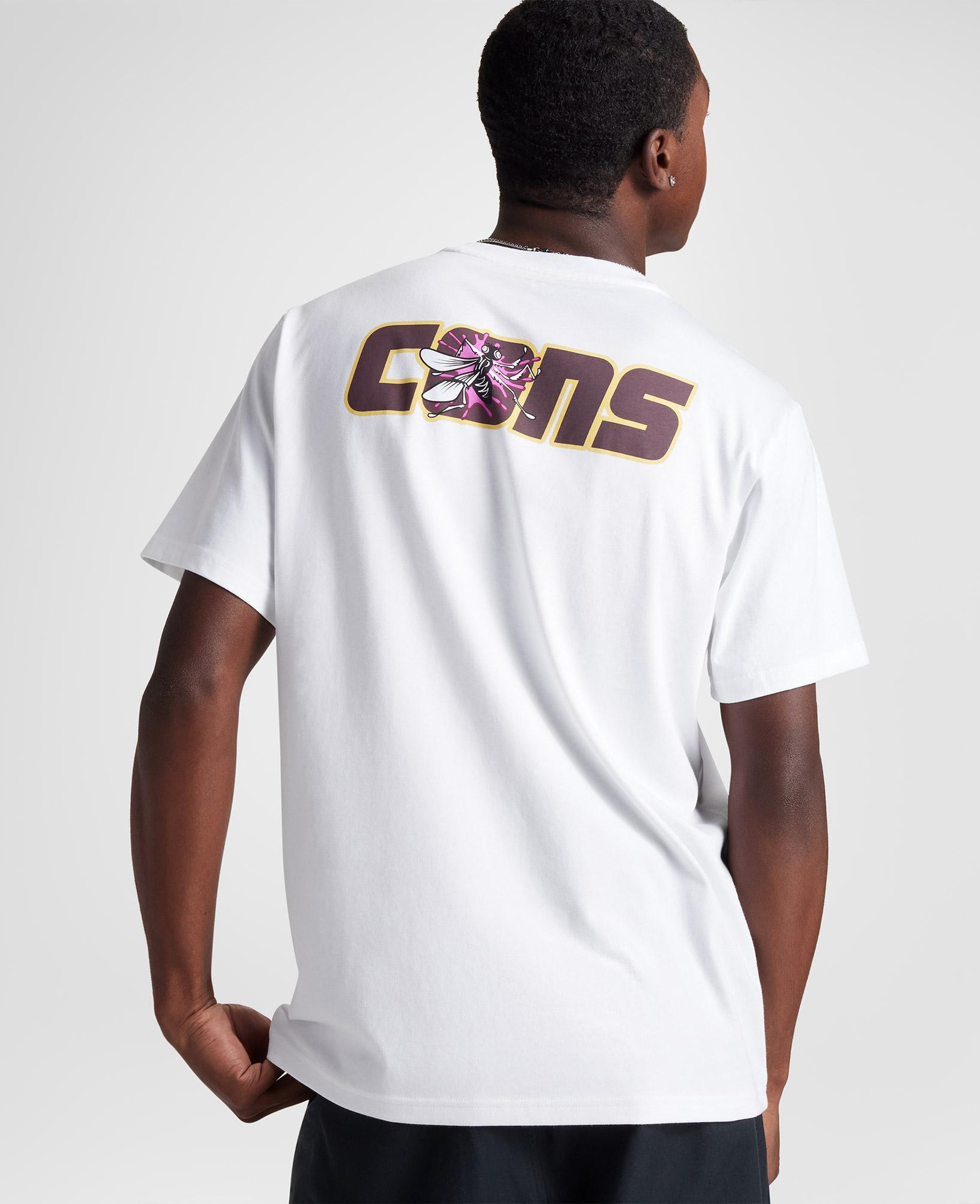 Converse Loose Fit Erkek Baskılı Beyaz T-Shirt