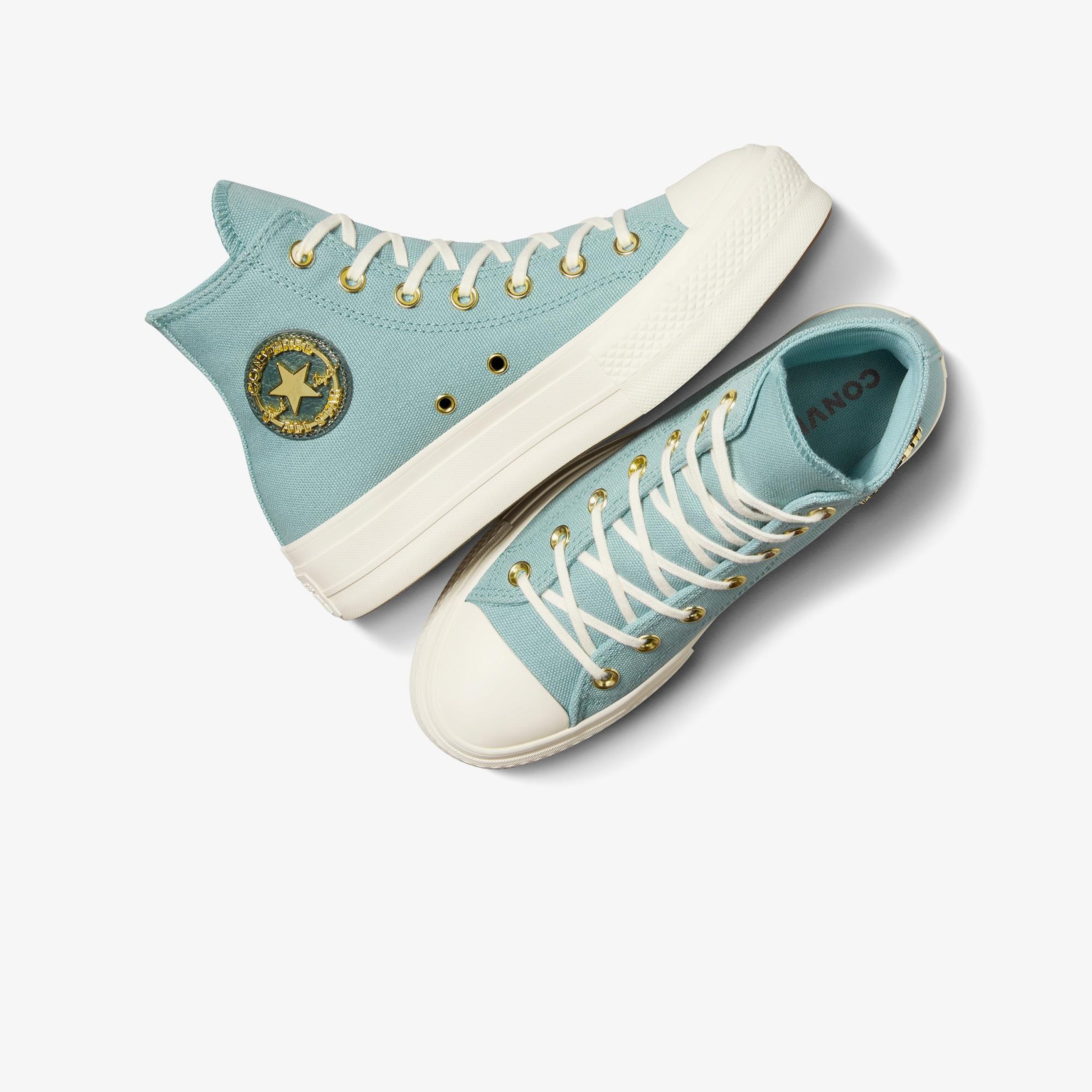Converse Chuck Taylor All Star Lift Unisex Mavi Platform Sneaker