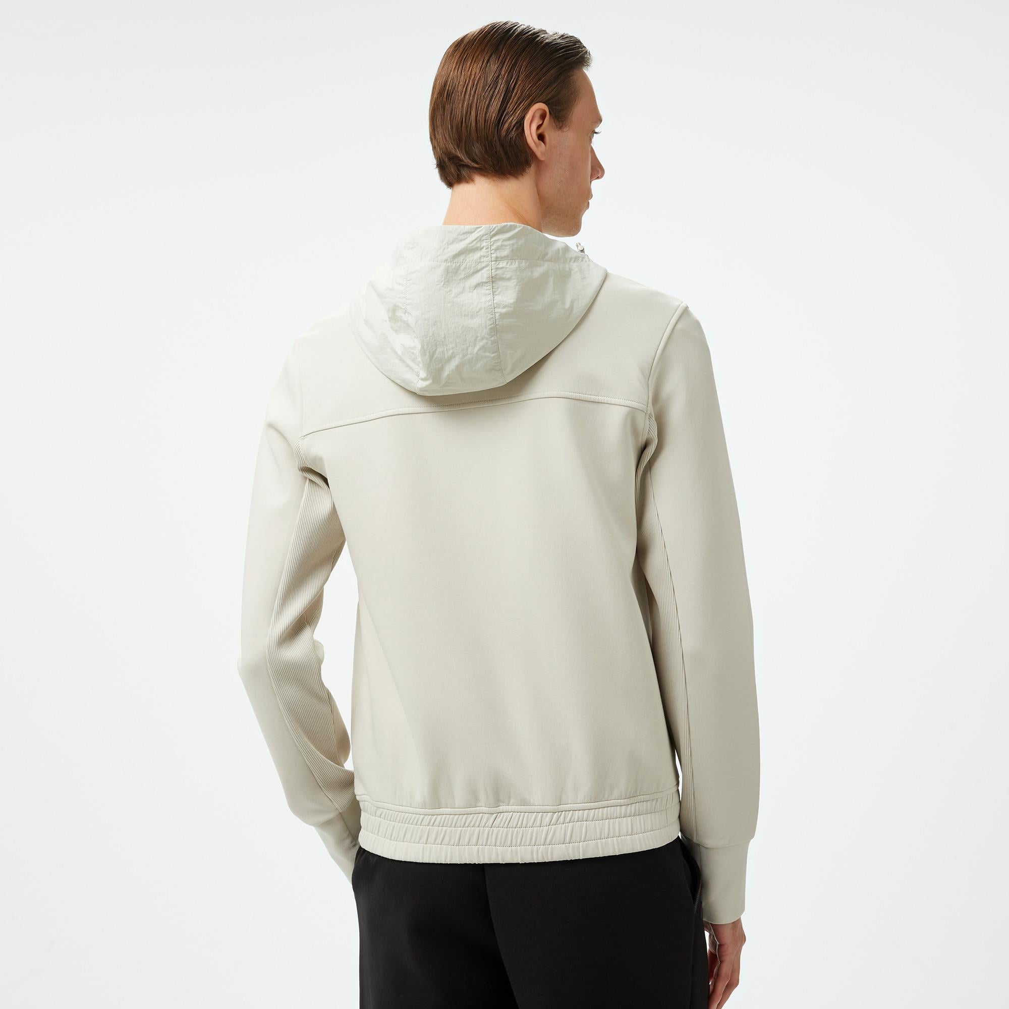 Erkek Regular Fit Kapüşonlu Gri Sweatshirt