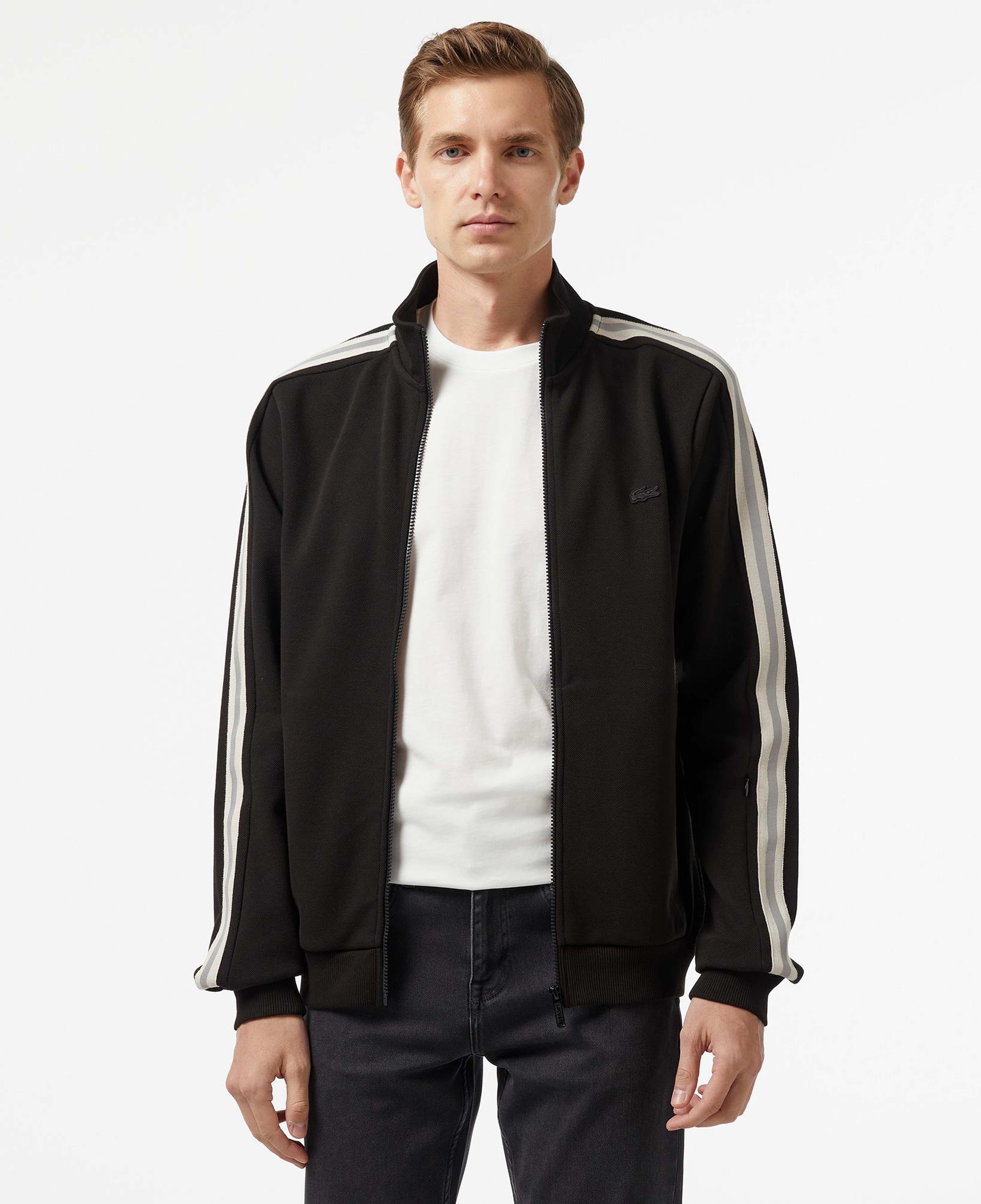 Lacoste Slim Fit Erkek Siyah Sweatshirt