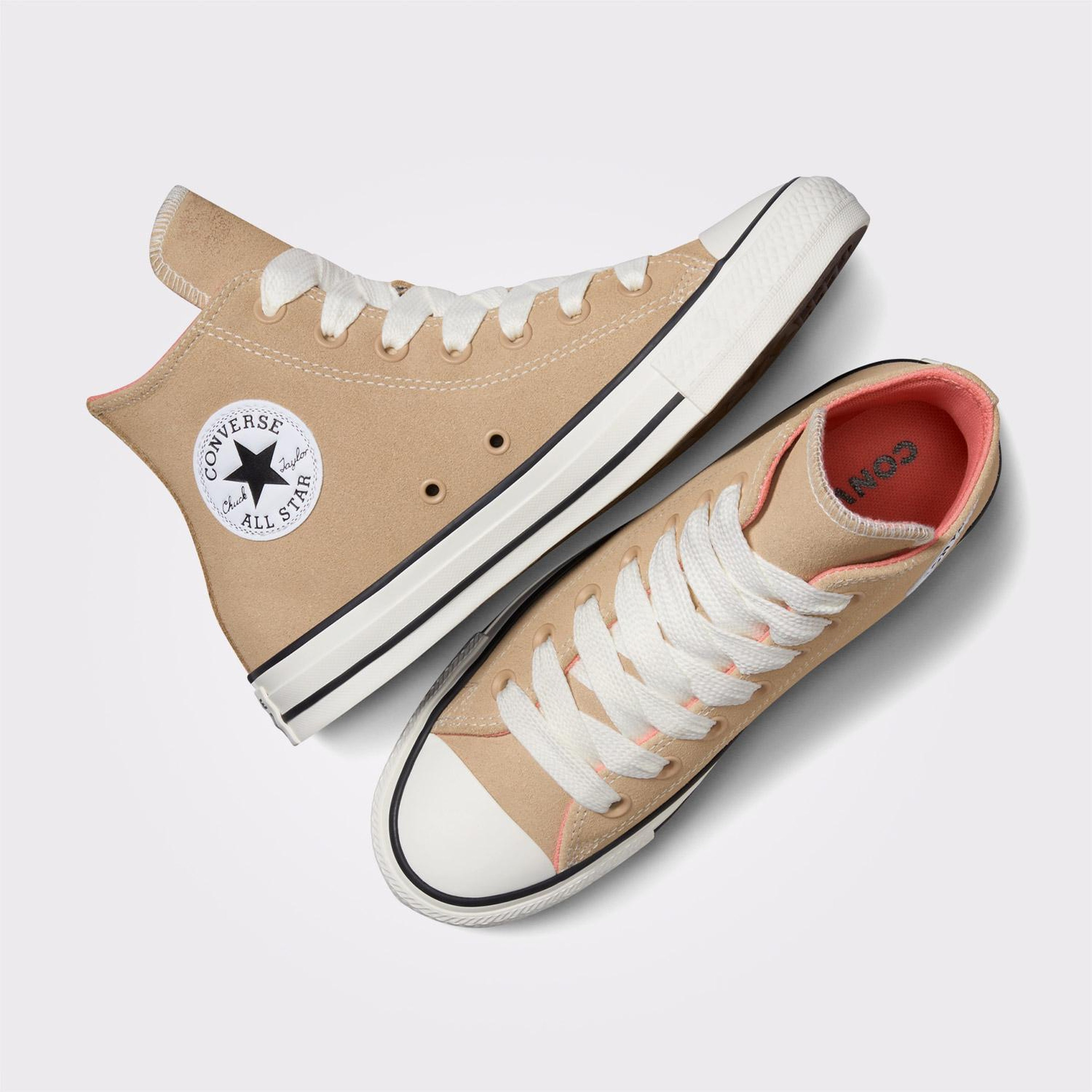 Converse Chuck Taylor All Star Kadın Bej Süet Deri Sneaker