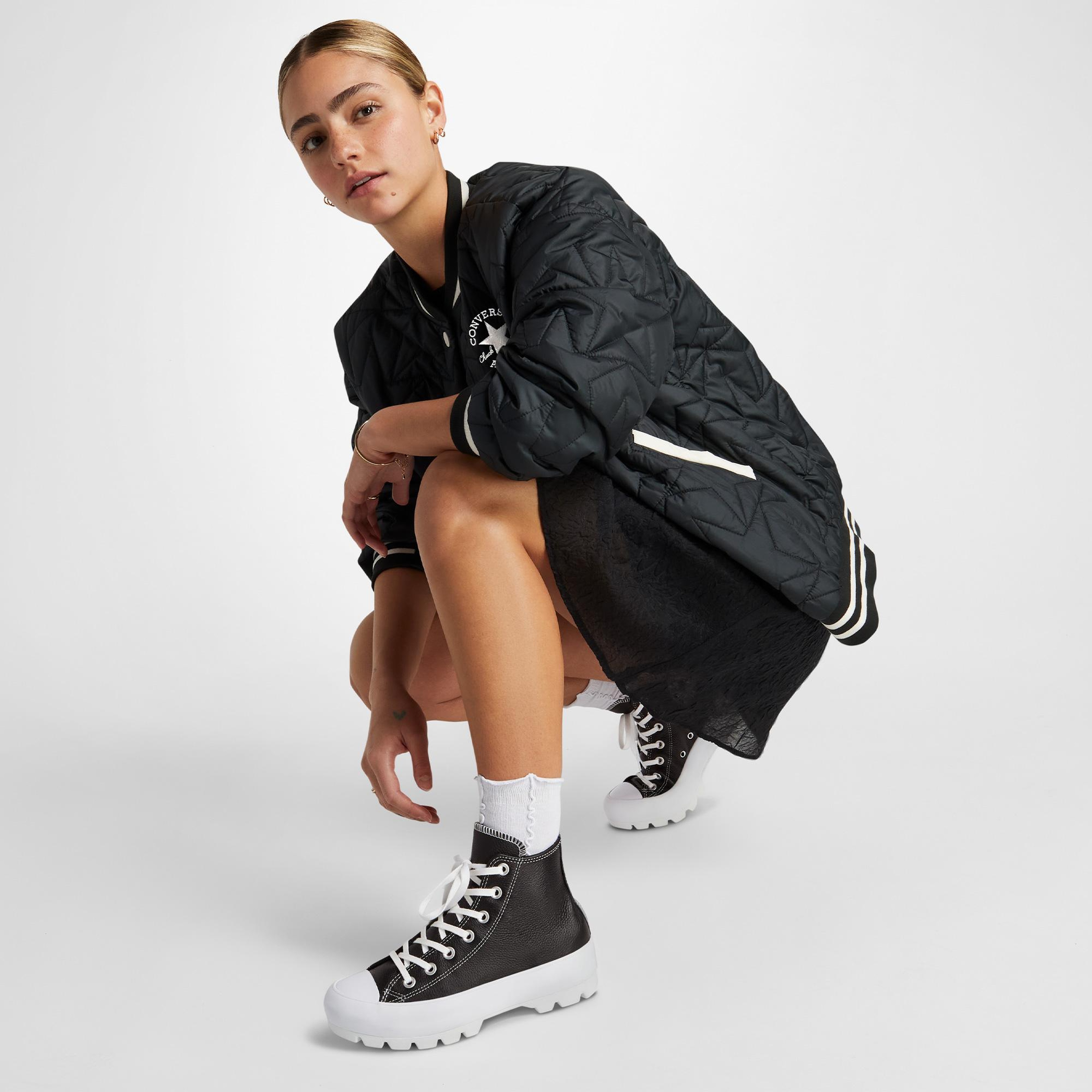 Converse Chuck Taylor All Star Lugged Leather Unisex Siyah Sneaker
