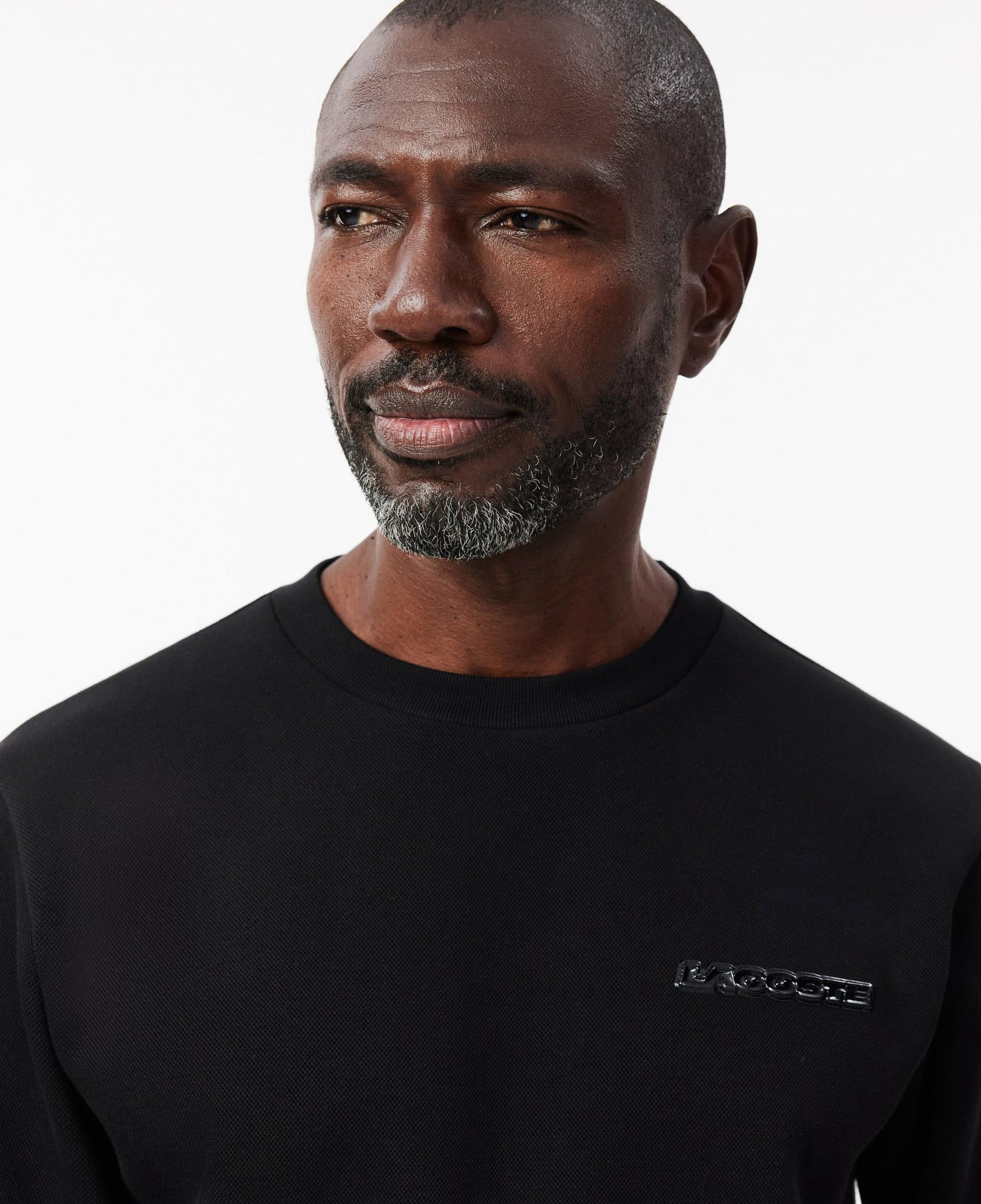 Erkek Classic Fit Bisiklet Yaka Siyah Sweatshirt